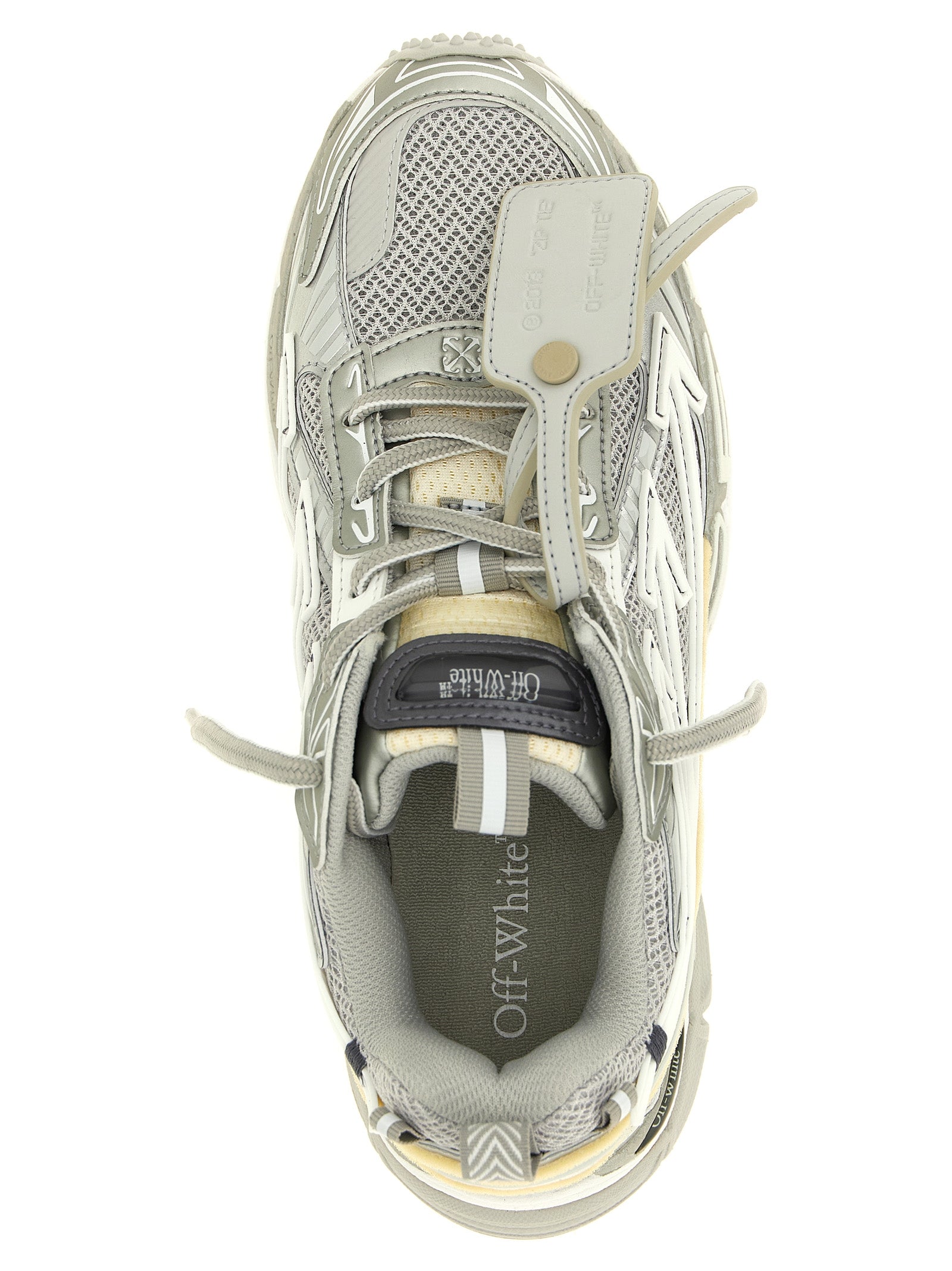 Off-White Graue Sneaker aus Polyethylen im Athletic-Stil