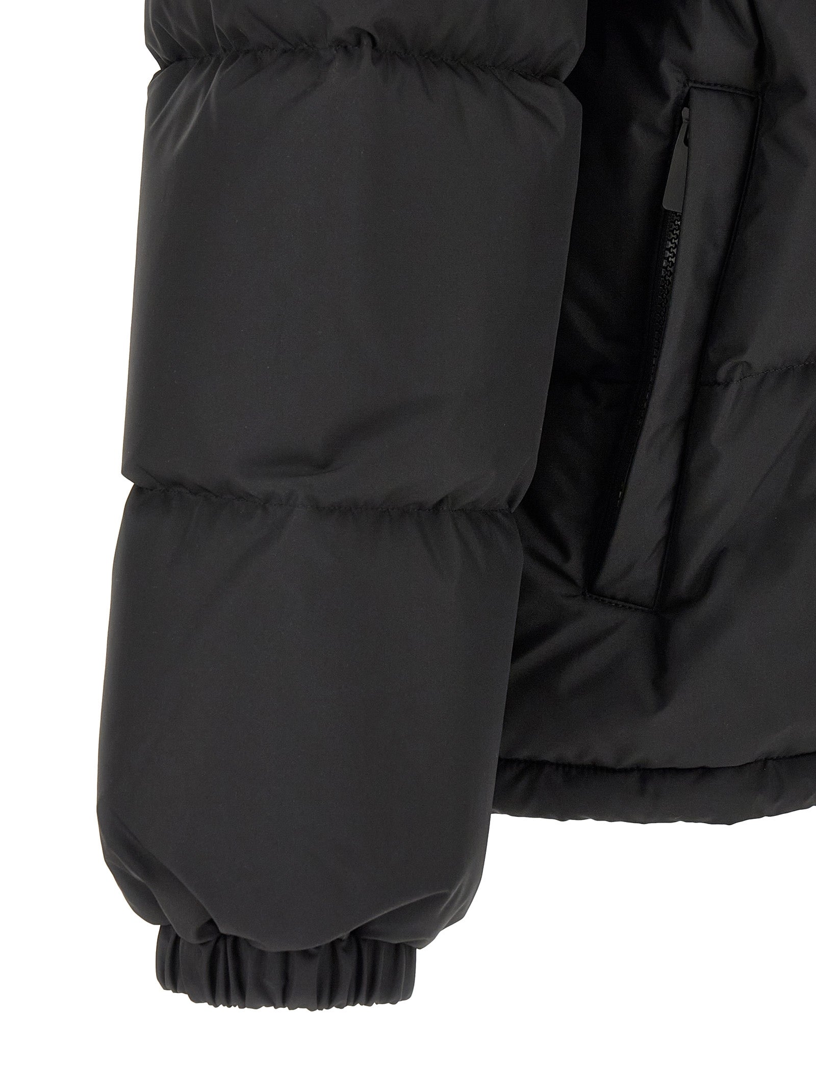 Burberry Schwarzer Parka aus Polyester