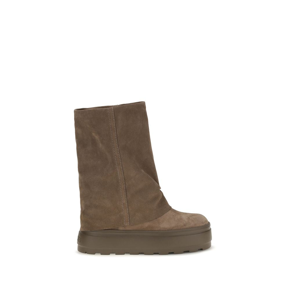 Casadei Braune Kalbsleder Bos Taurus Stiefeletten