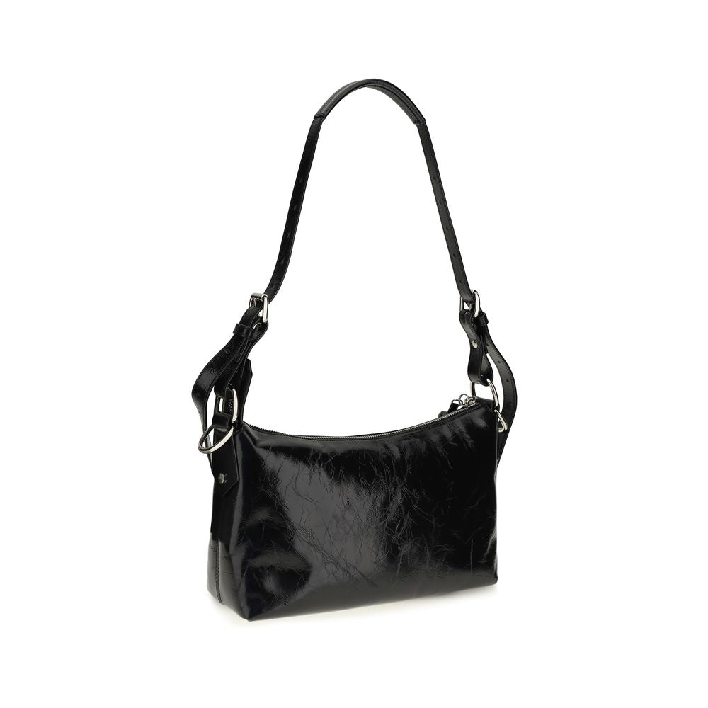 Vivienne Westwood Schwarze Bos Taurus Kalbsleder Schultertasche