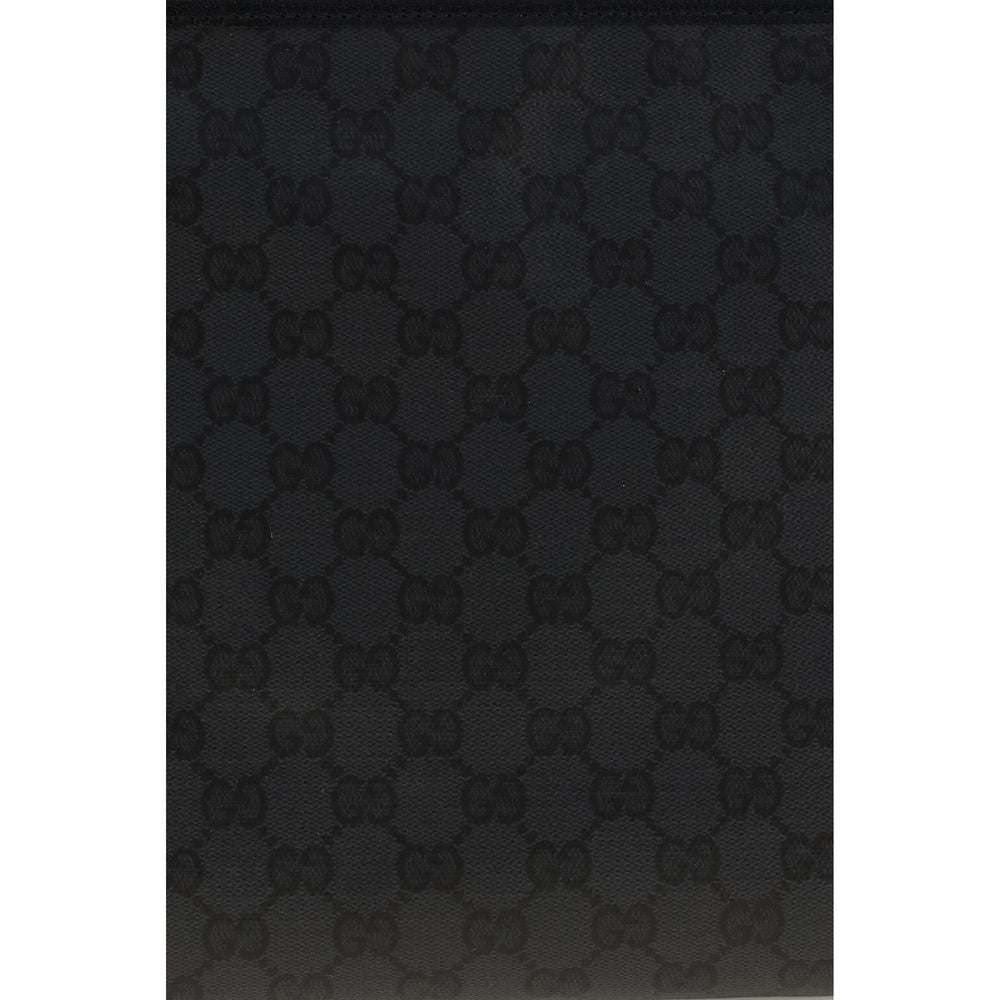 Gucci Schwarze Baumwoll-Umhängetasche