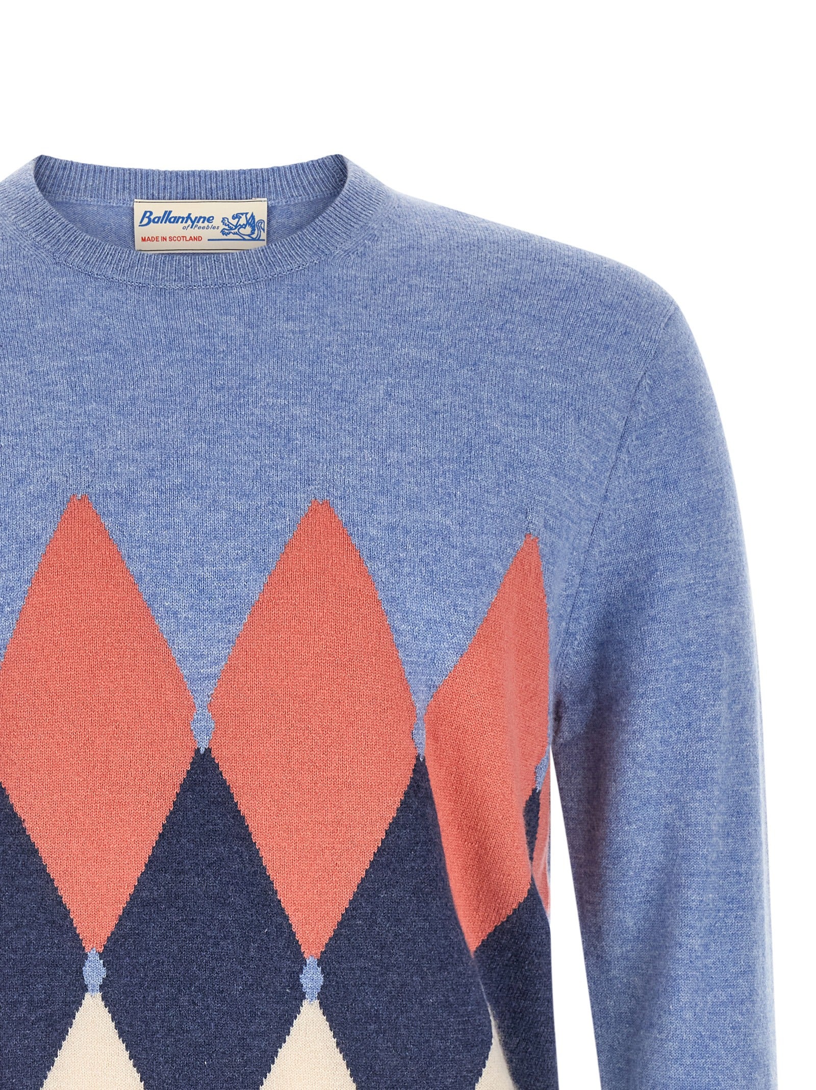Ballantyne Blauer Kaschmir-Cardigan