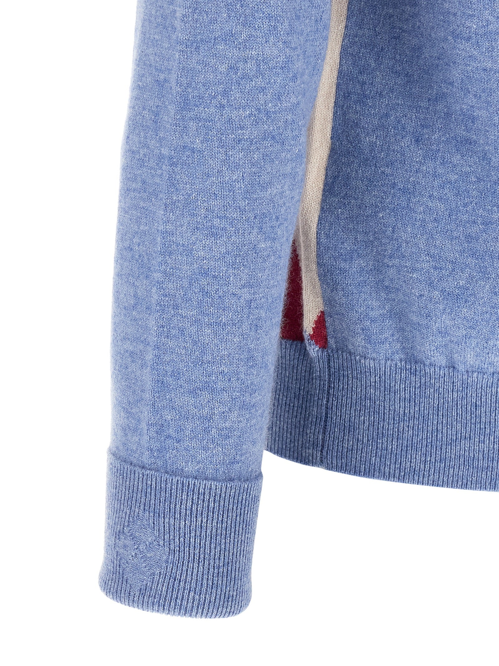 Ballantyne Blauer Kaschmir-Cardigan