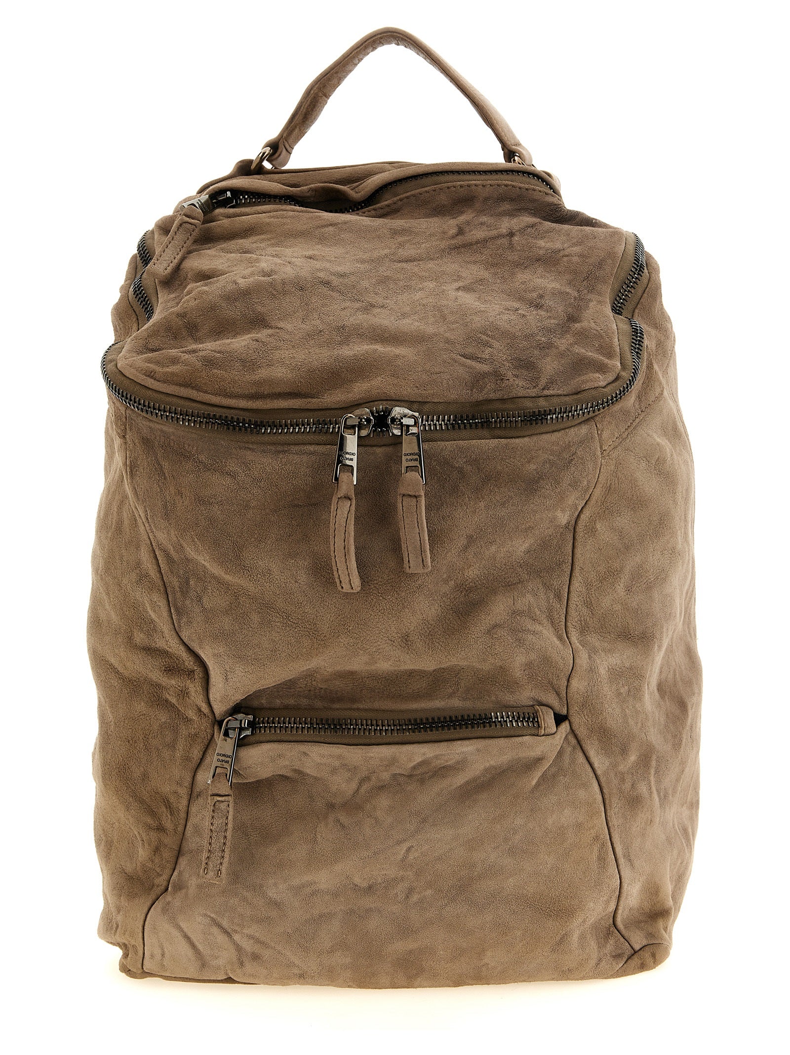 GIORGIO BRATO Beiger Rucksack aus Lammleder