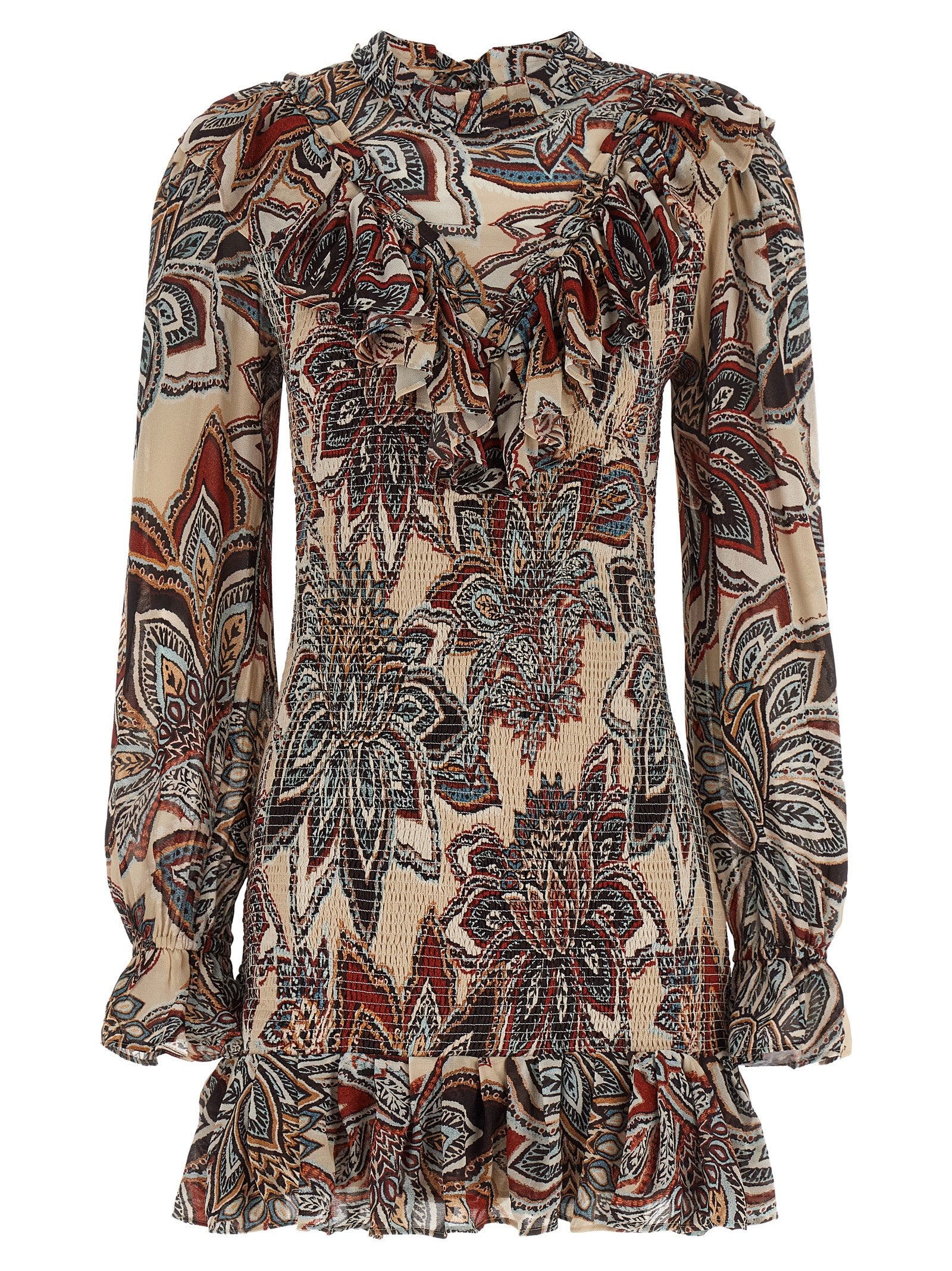 FARM RIO Kurzes Kleid aus Viskose in Multicolor