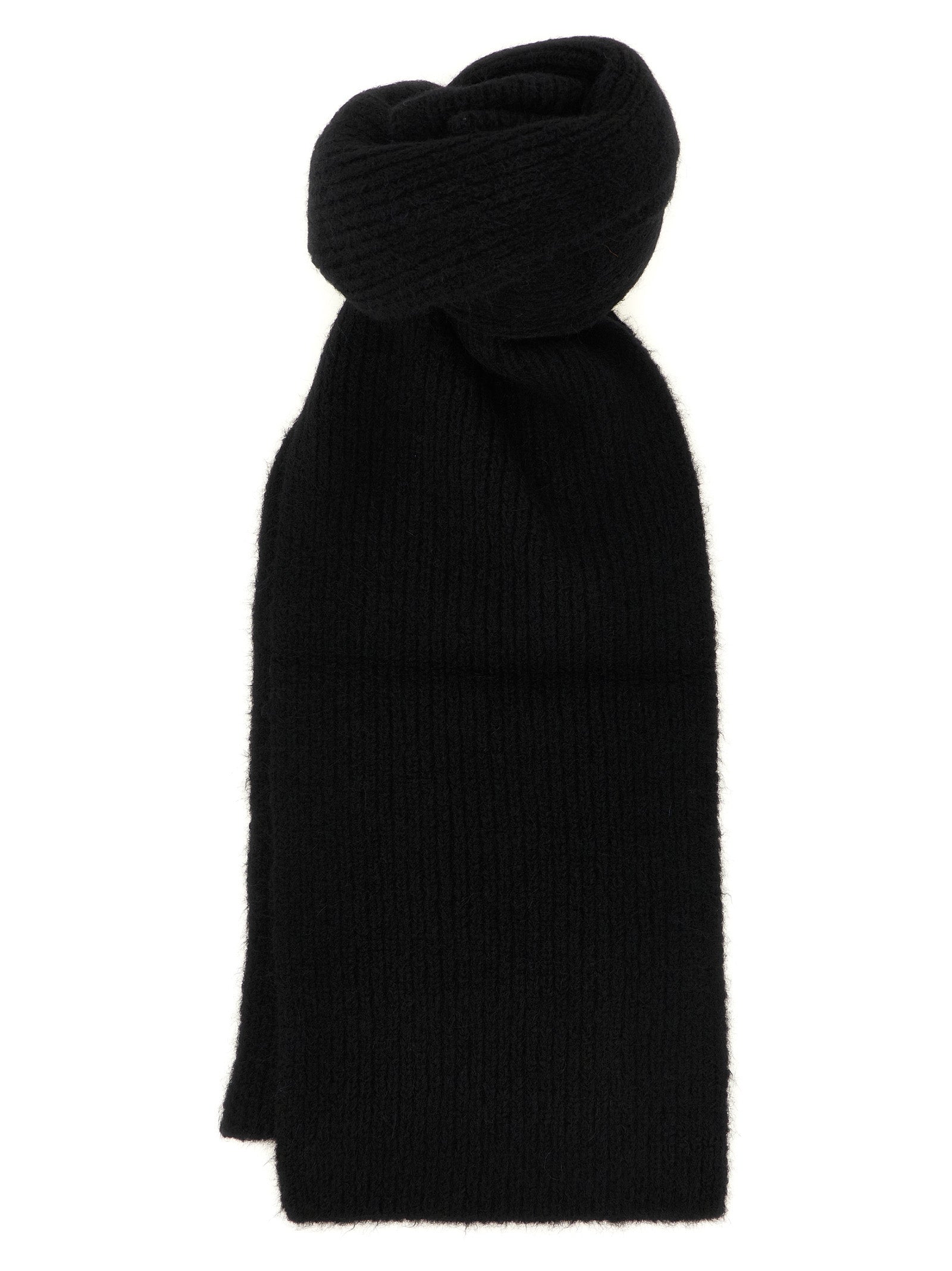 Dries Van Noten Schwarzer Woll-Foulard