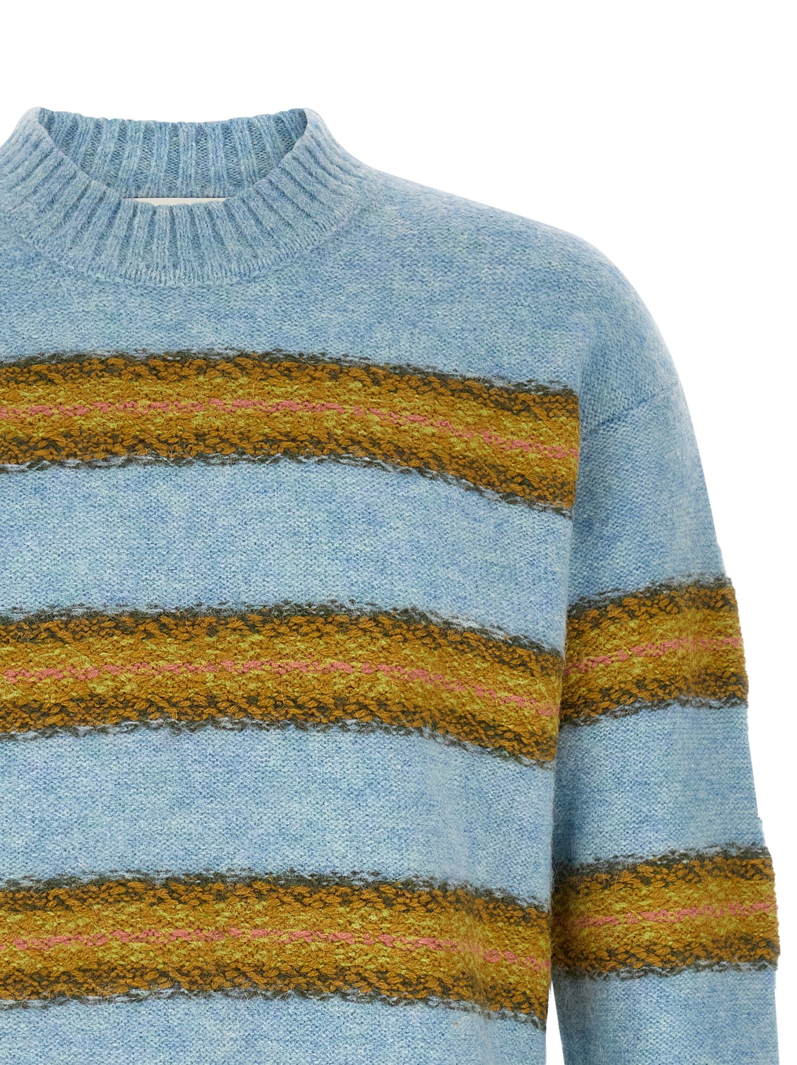 Dries Van Noten Blauer Wollcardigan