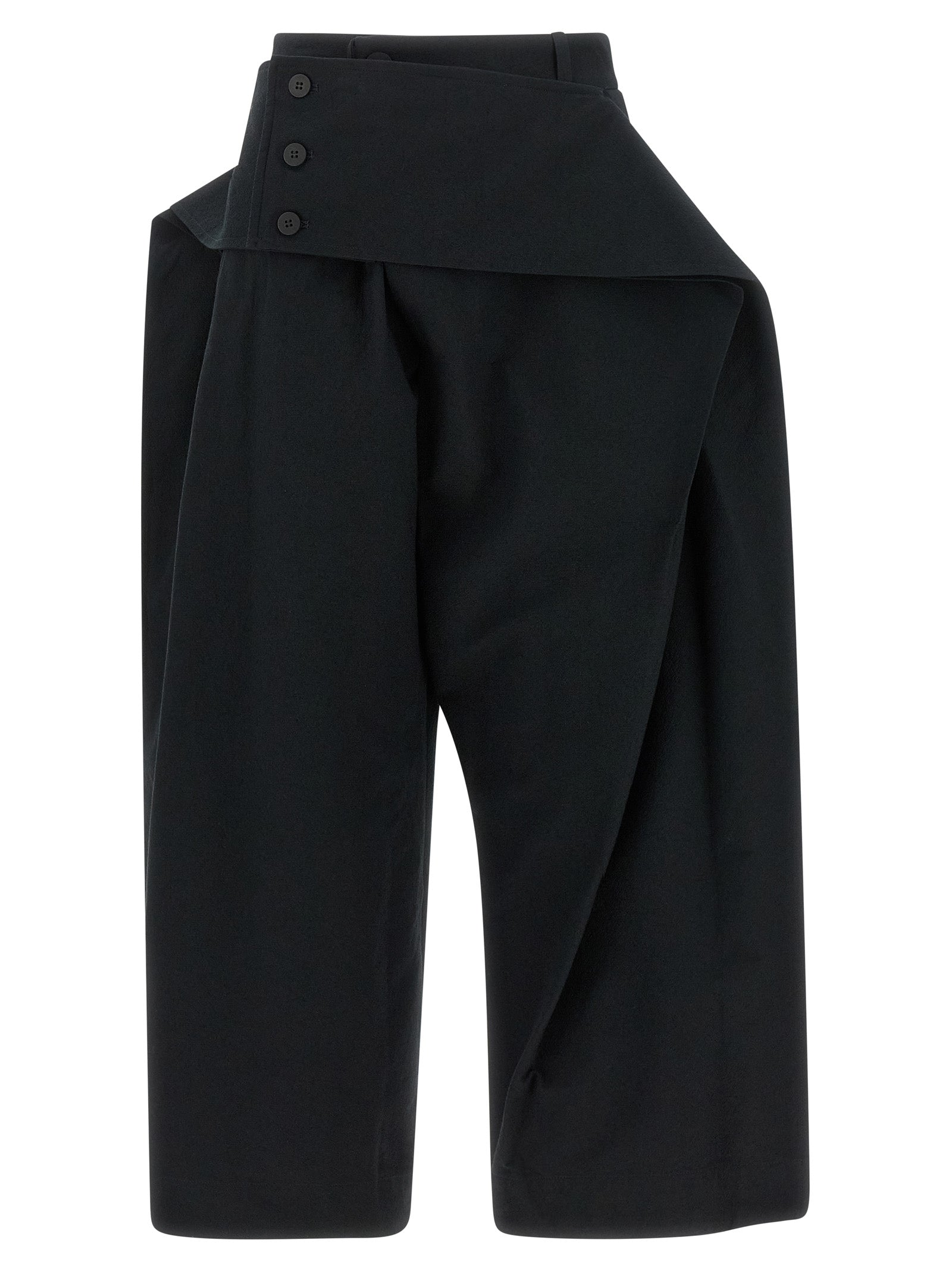 Issey Miyake Schwarze Freizeithose aus Polyester