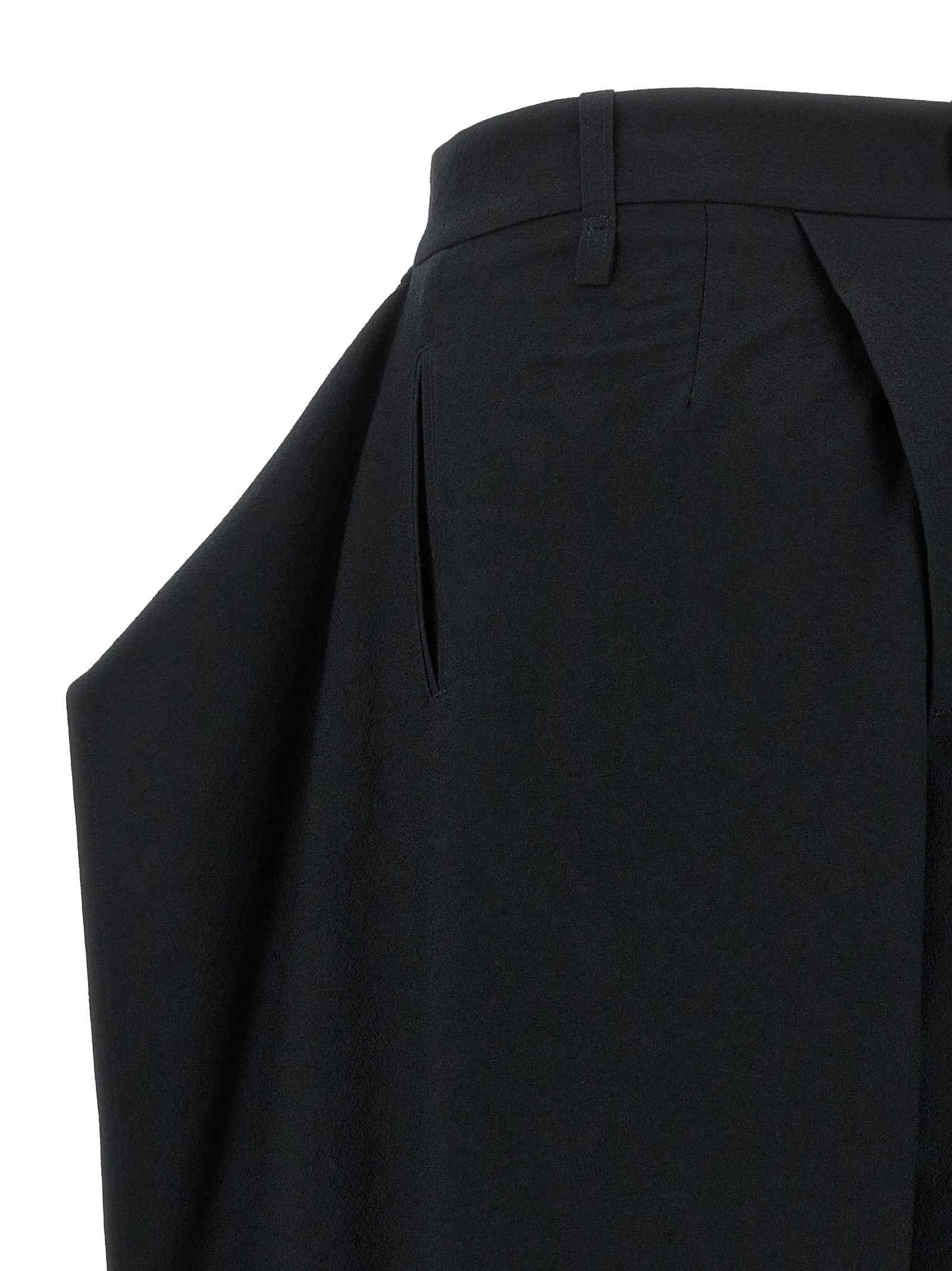 Issey Miyake Schwarze Freizeithose aus Polyester