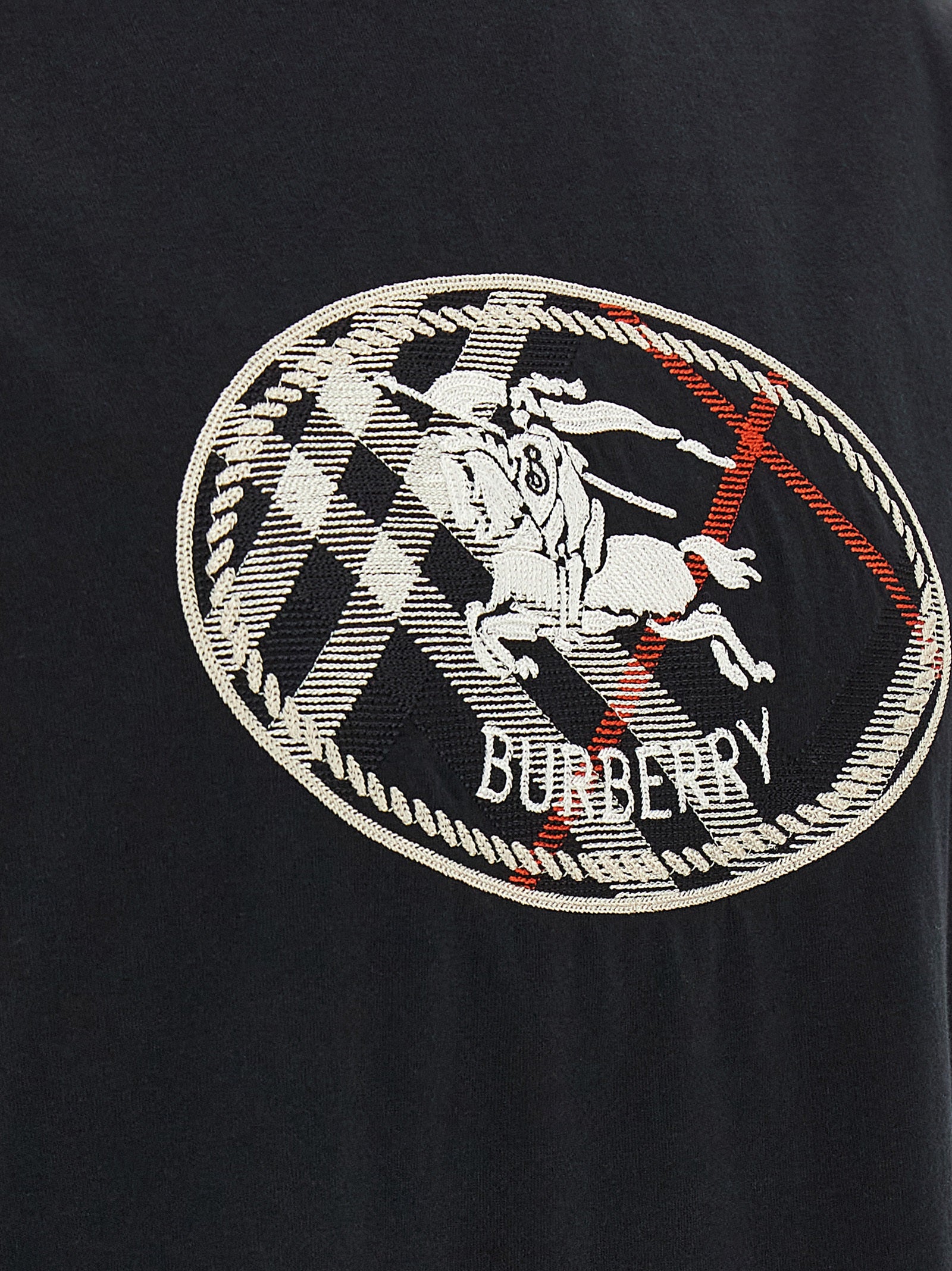 Burberry Schwarzes Baumwoll-T-Shirt