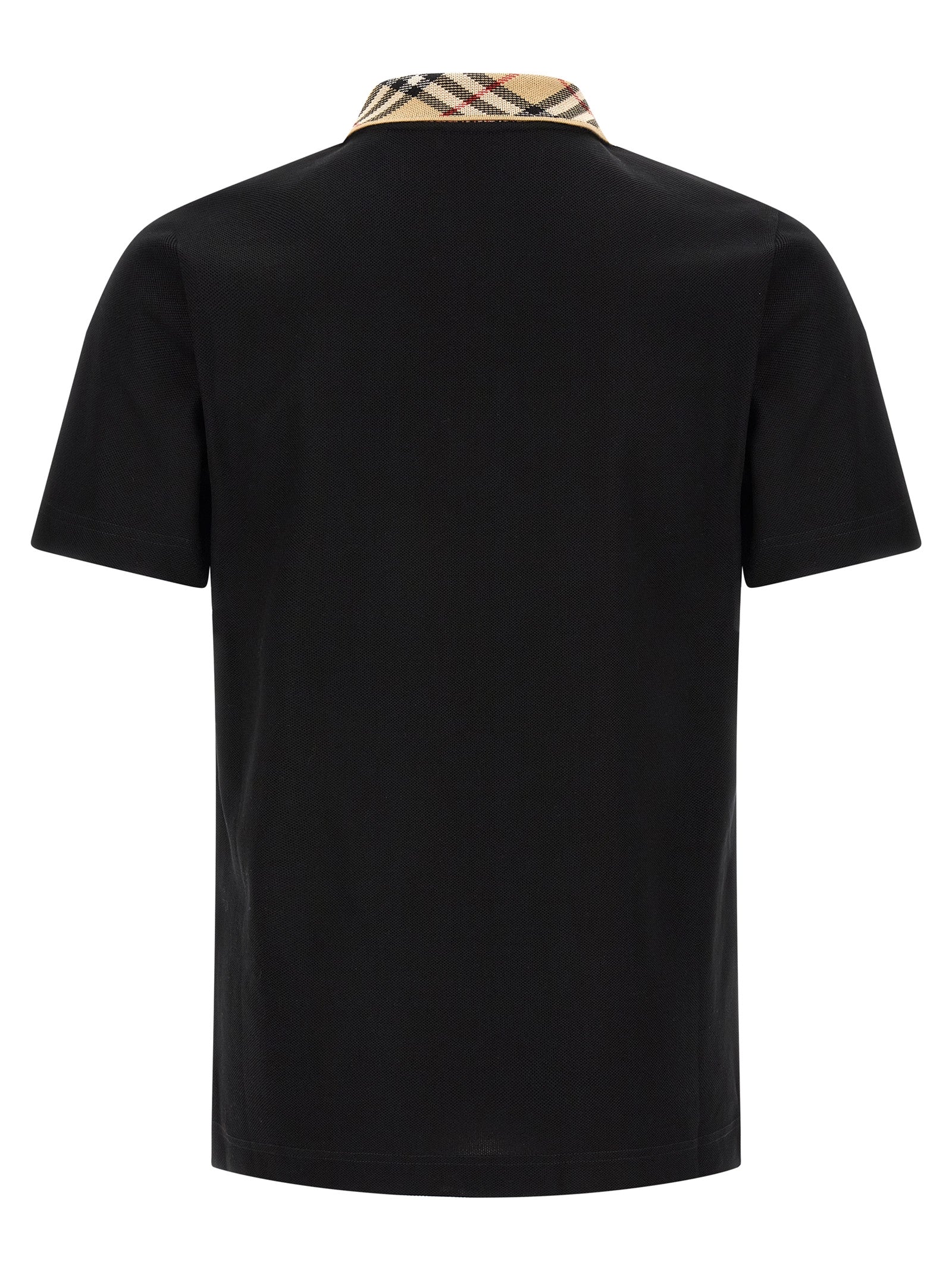 Burberry Schwarzes Baumwoll-Poloshirt