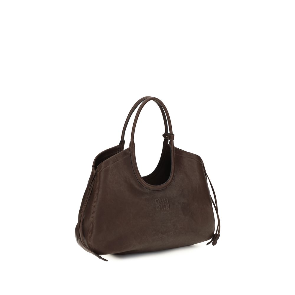 Miu Miu Handtasche aus Lammleder in Braun