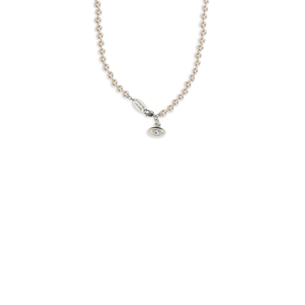 Vivienne Westwood Beige Messing-Halskette