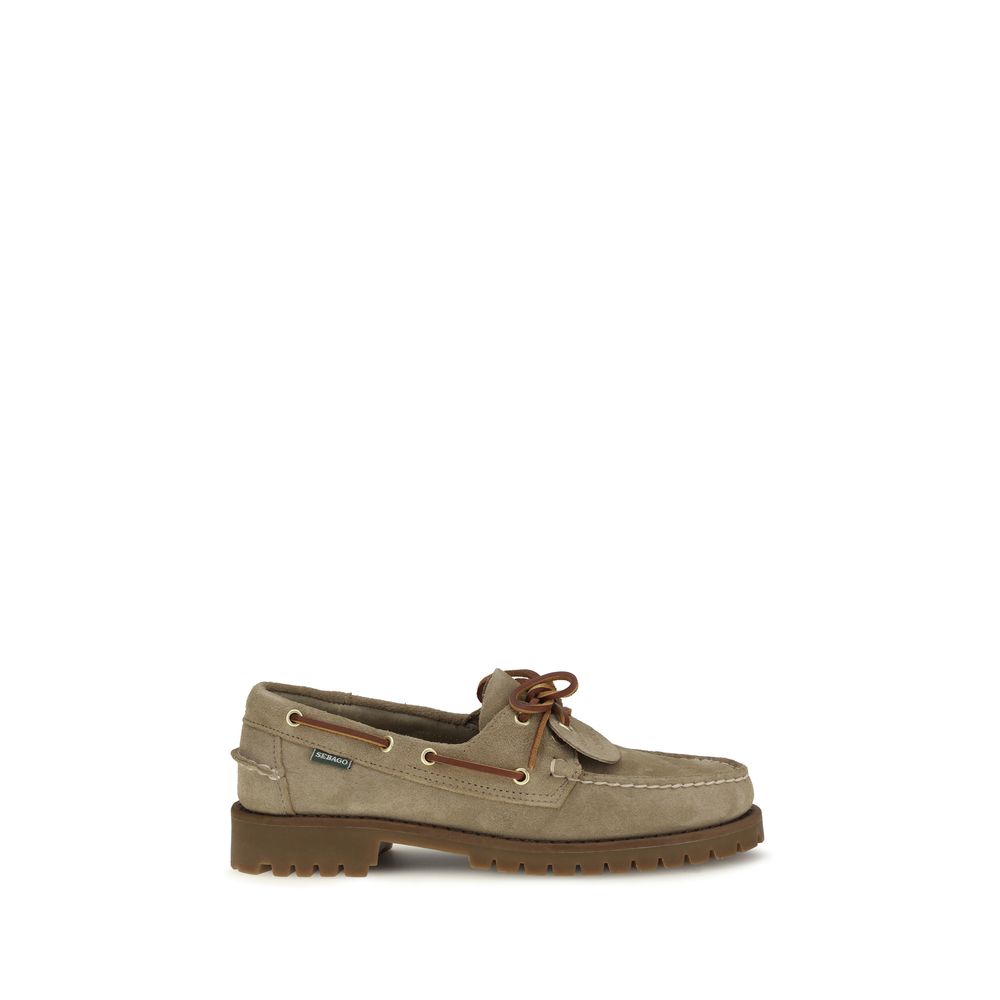 Sebago Beige Wildleder-Loafer zum Hineinschlüpfen