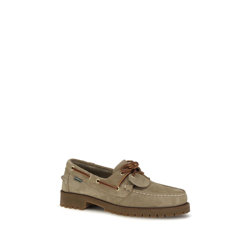 Sebago Beige Wildleder-Loafer zum Hineinschlüpfen