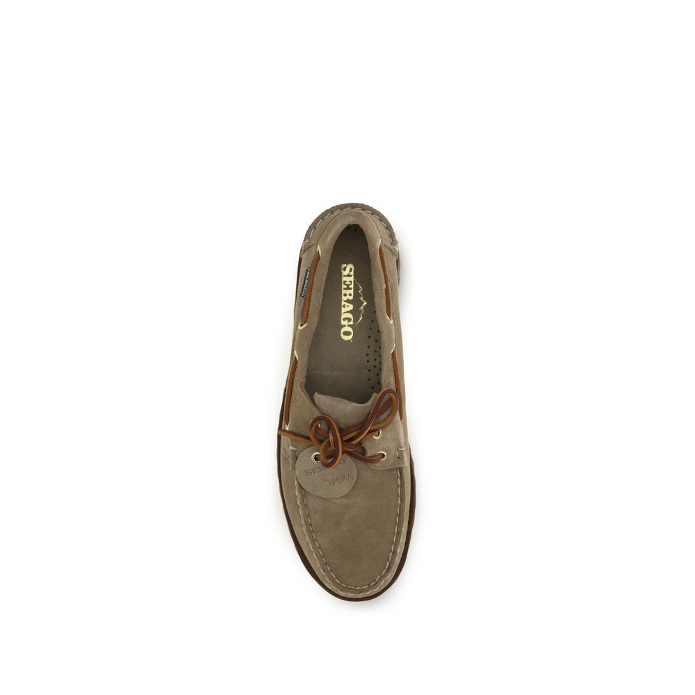 Sebago Beige Wildleder-Loafer zum Hineinschlüpfen