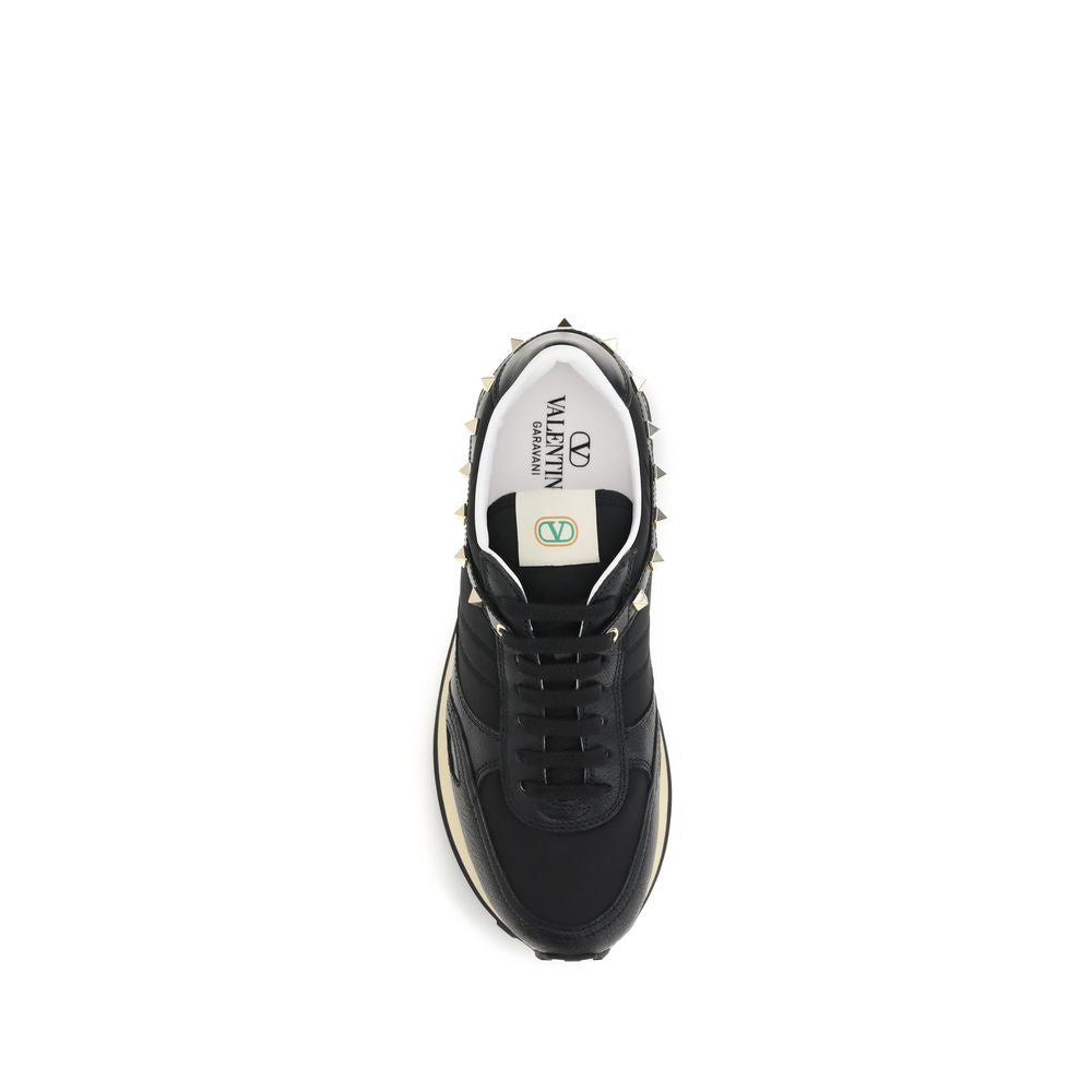 Valentino Garavani Schwarze Bos Taurus Kalbsleder Sneaker
