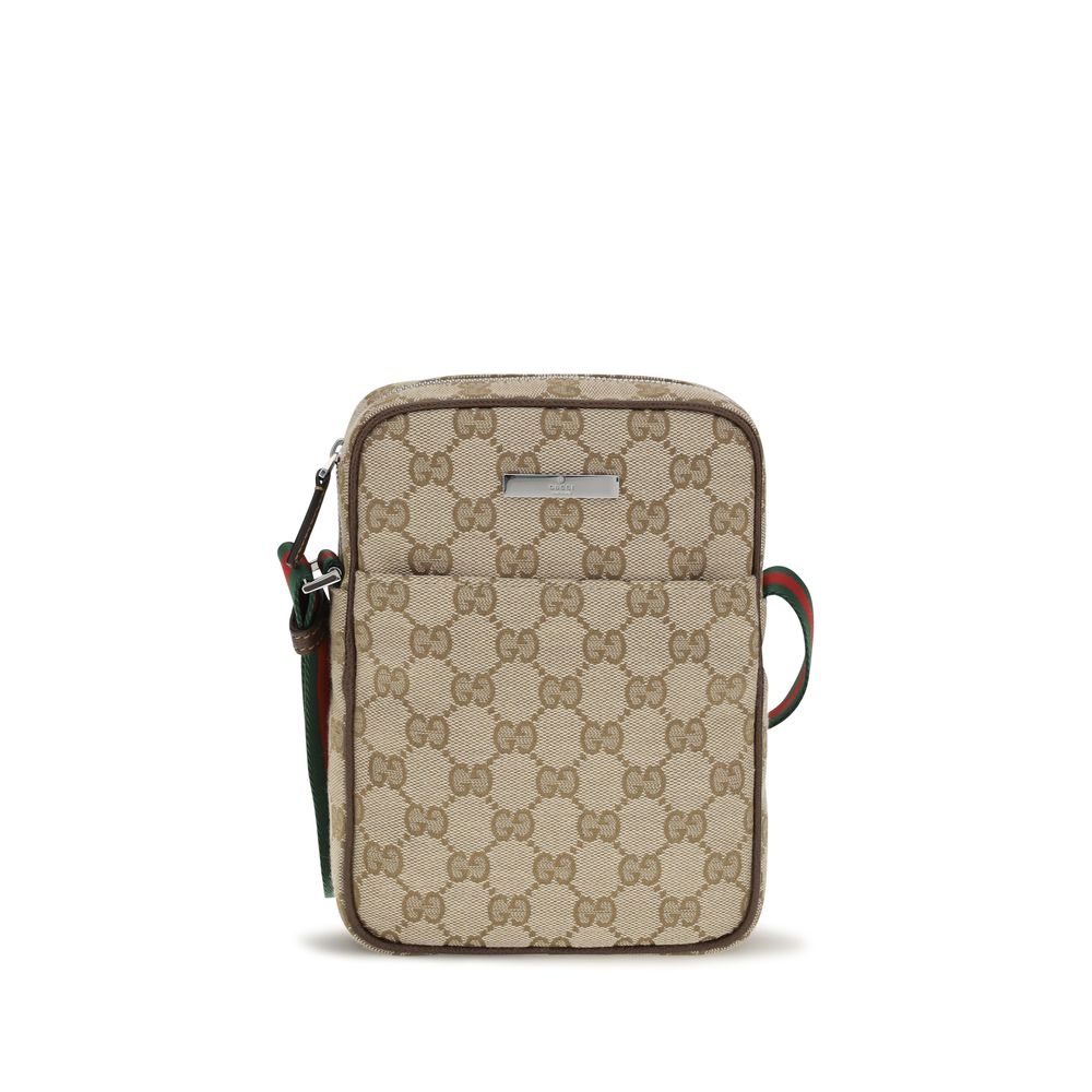 Gucci Beige Stoff-Schultertasche