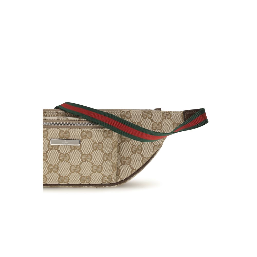 Gucci Beige Stoff-Schultertasche