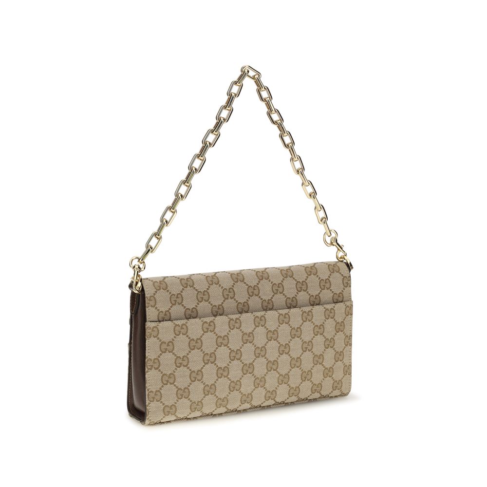 Gucci Beige Stoff-Schultertasche