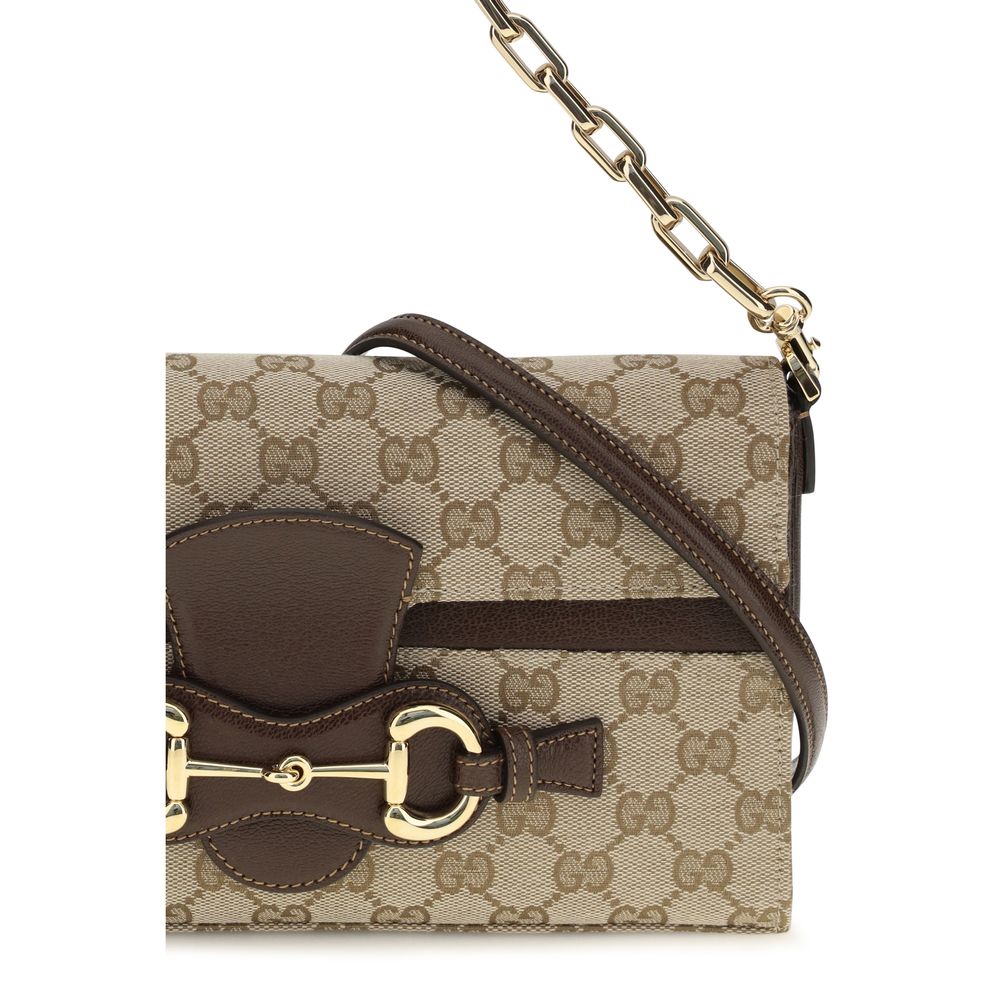 Gucci Beige Stoff-Schultertasche
