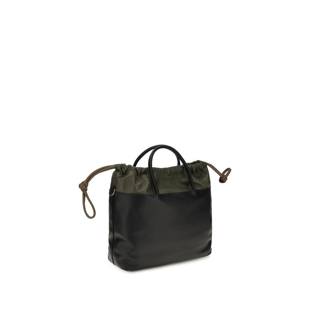 Pierre Hardy Schwarze Lammleder Schultertasche Ovis Aries