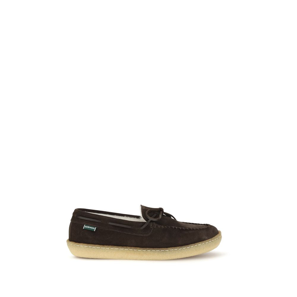 Sebago Braune Kalbsleder Bos Taurus Loafer zum Hineinschlüpfen