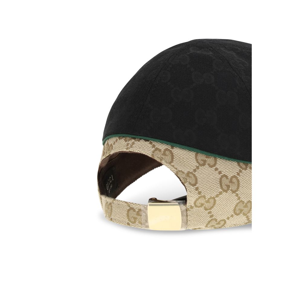Gucci Schwarze Polyamid-Kappe (Baseball Cap)