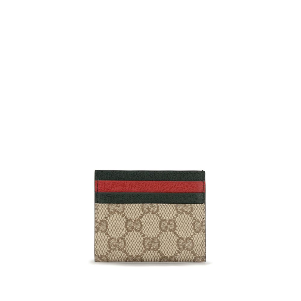 Gucci Beigefarbene Baumwoll-Geldbörse
