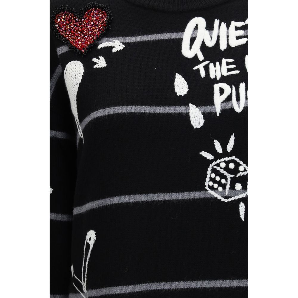 PINKO Pullover aus Wolle Oves Aries in Schwarz