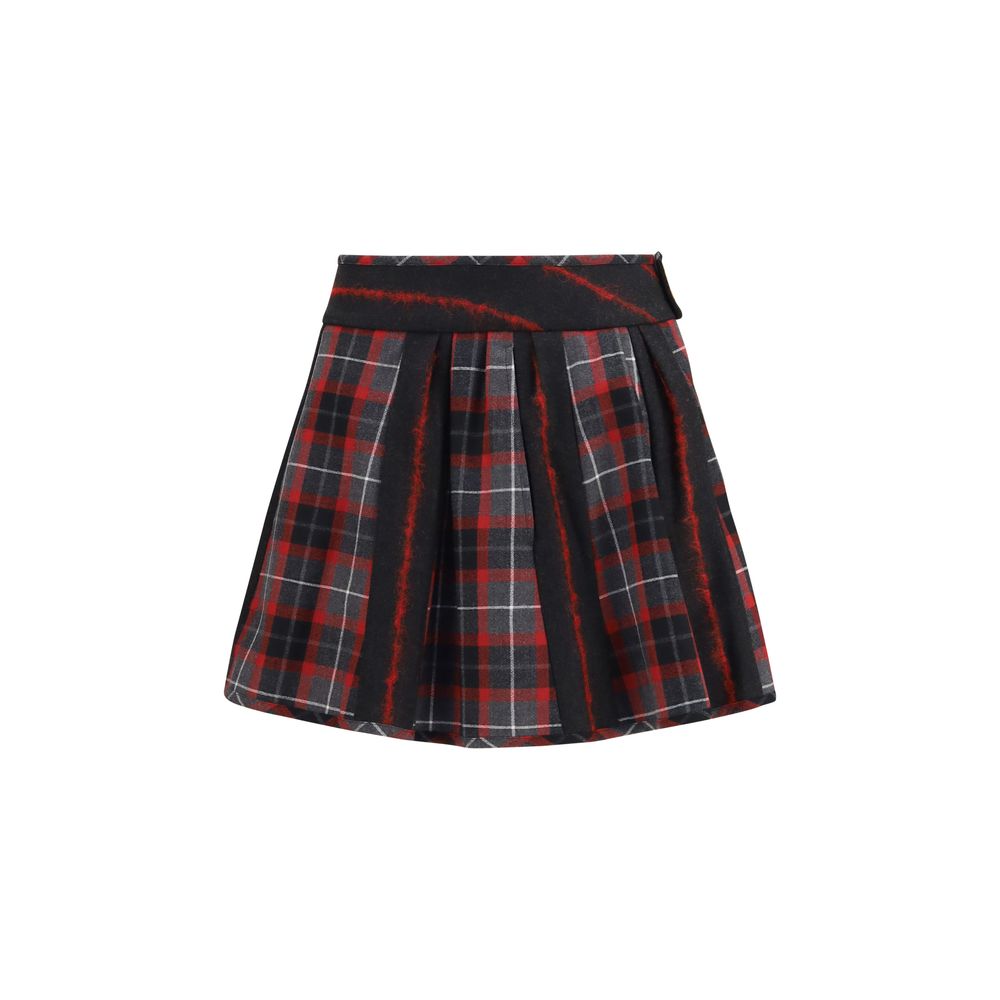 Vivienne Westwood Roter Wollrock Aries Minirock