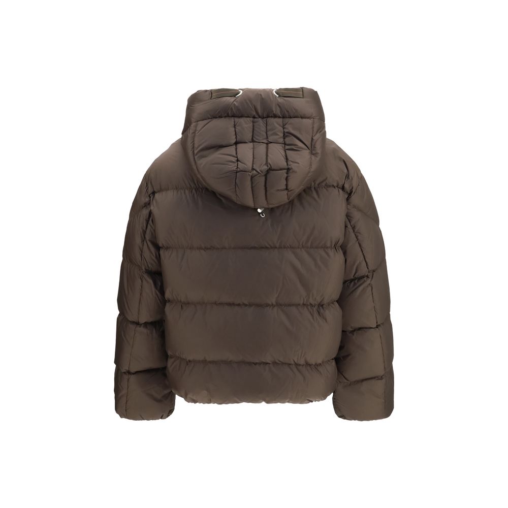 Parajumpers Braune Daunenjacke in voller Länge aus Gänsedaunen