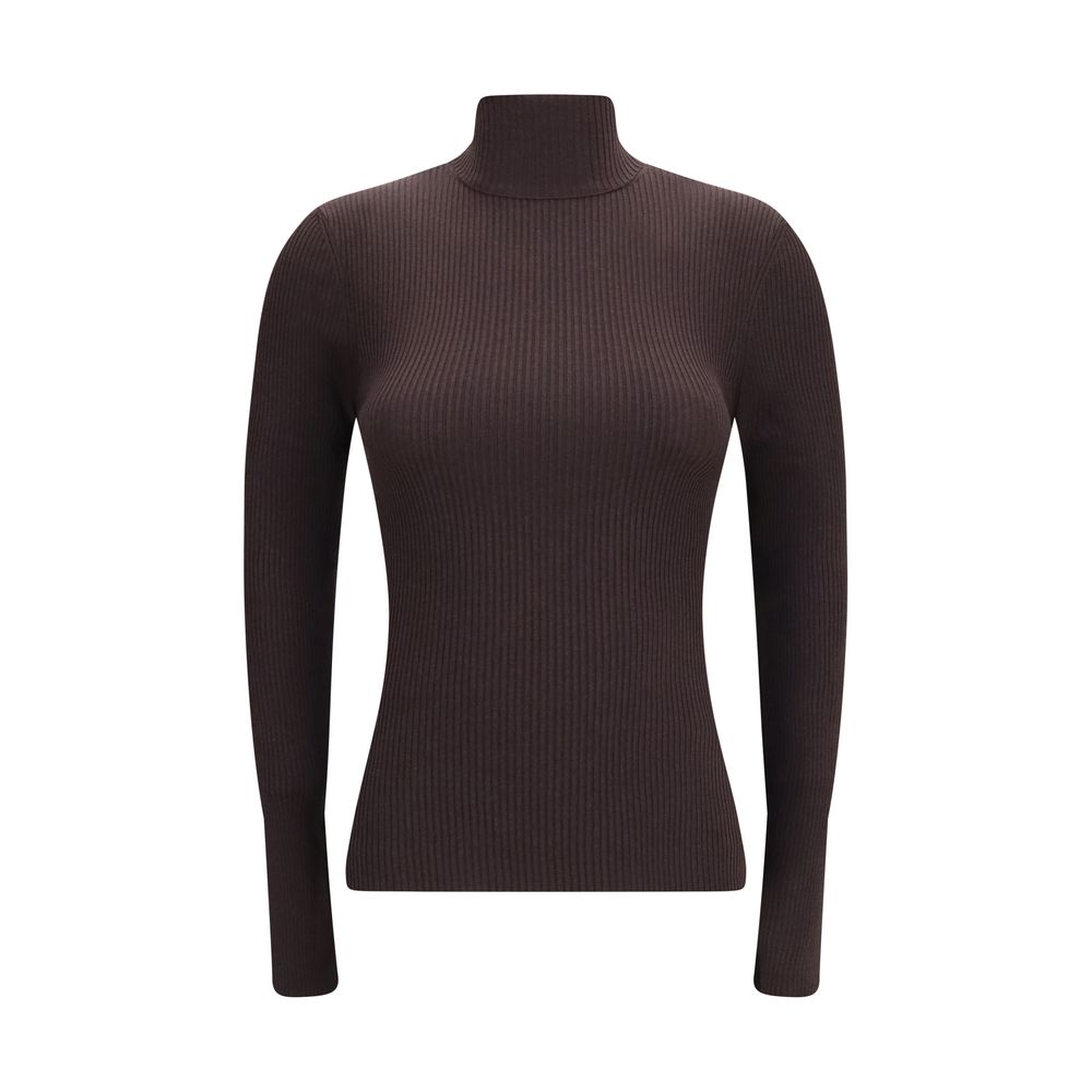 Wolford Brauner Wollpullover Oves Aries Rollkragen
