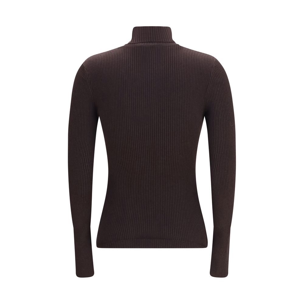 Wolford Brauner Wollpullover Oves Aries Rollkragen