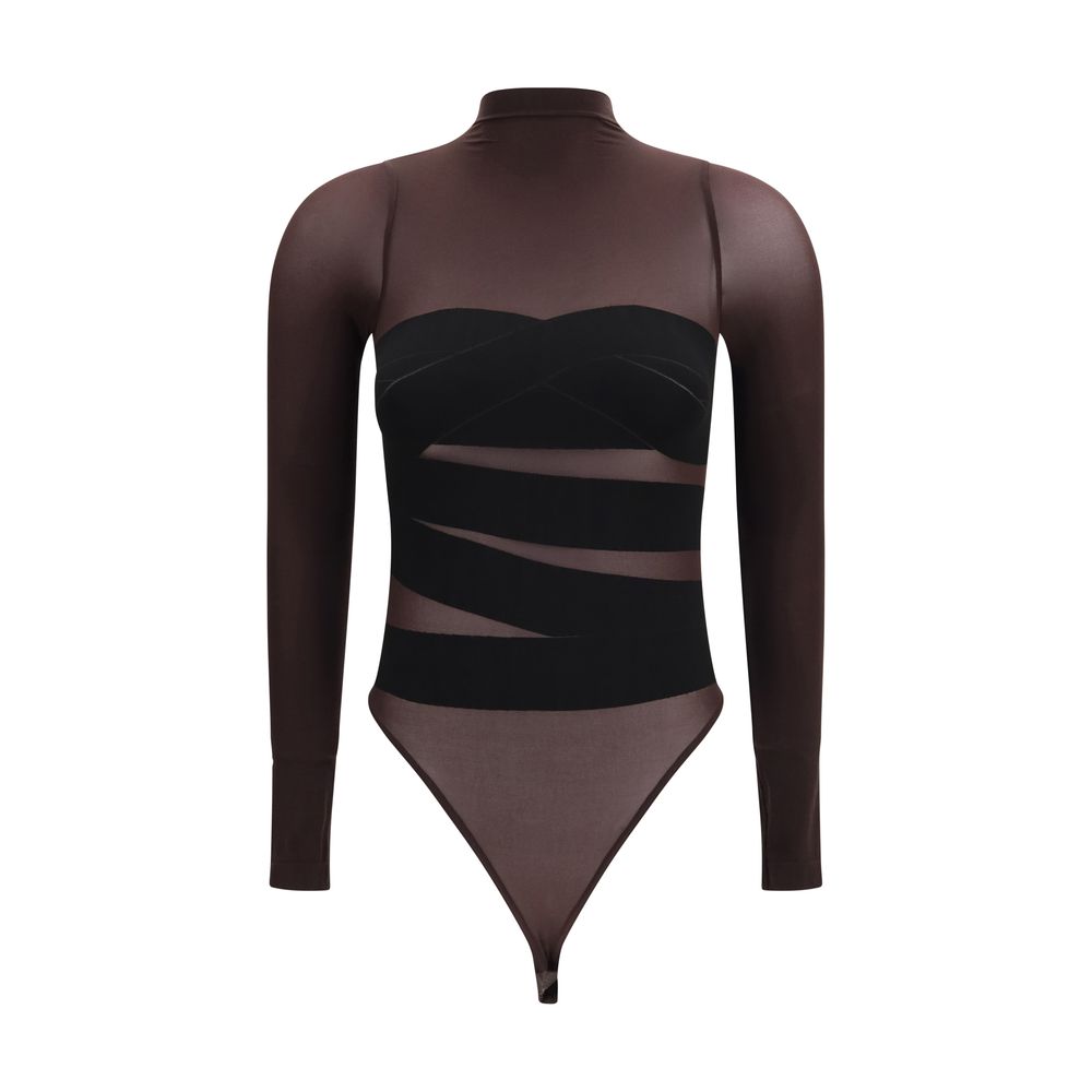 Wolford Brauner Polyamid-Body