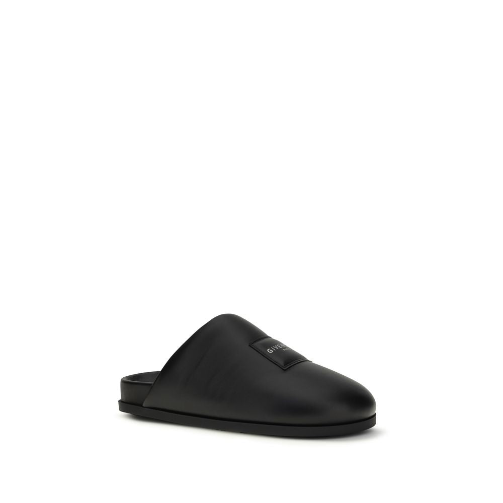 Givenchy Schwarze Bos Taurus Kalbsleder-Mules