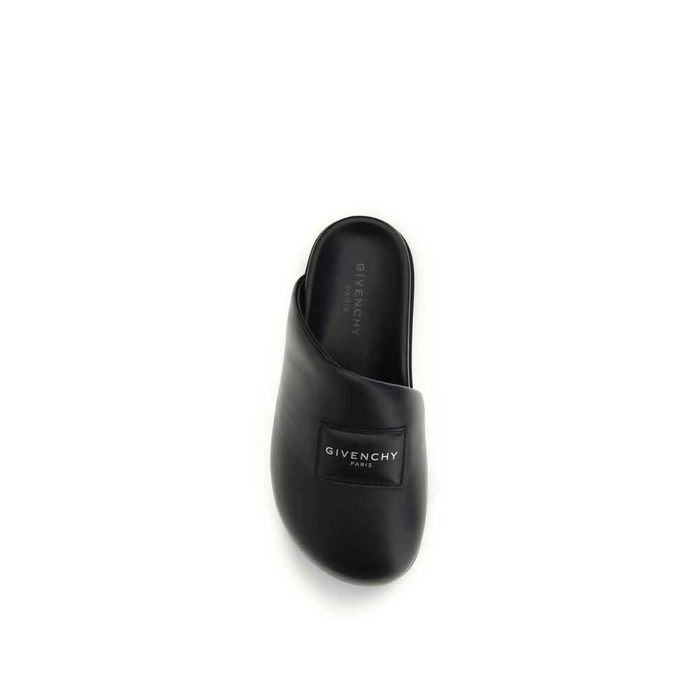 Givenchy Schwarze Bos Taurus Kalbsleder-Mules