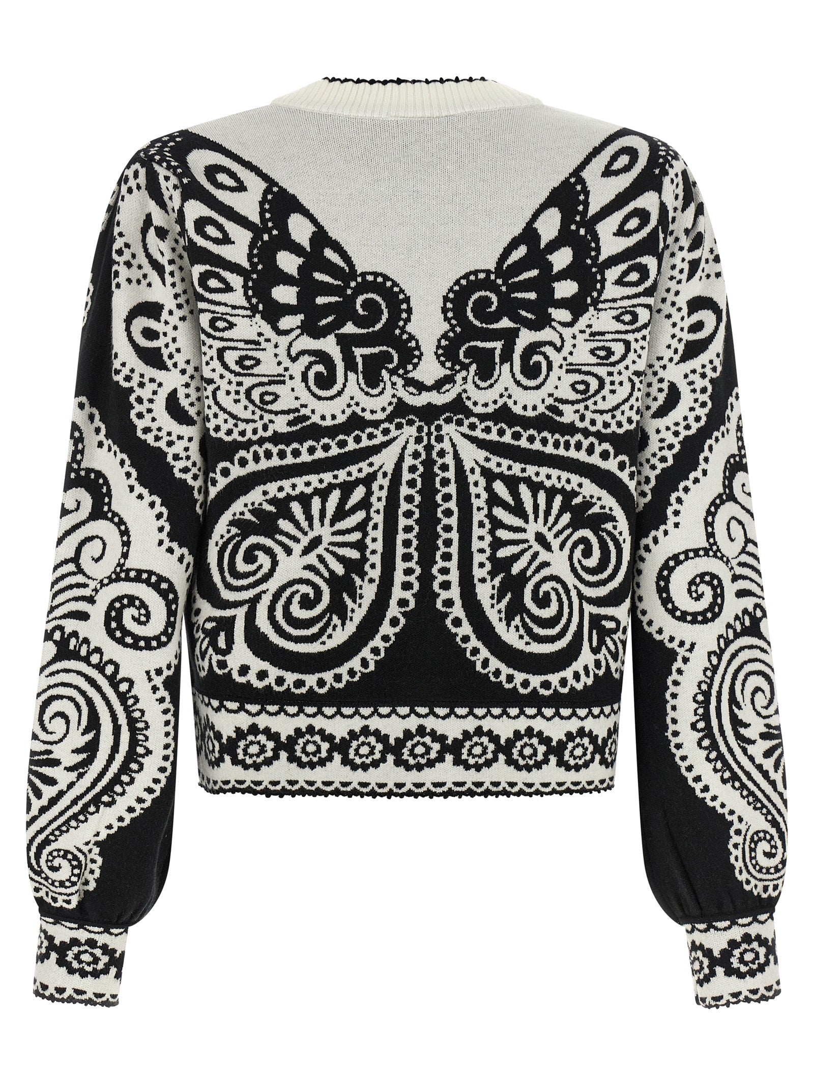FARM RIO Zweifarbige Polyester-Strickjacke