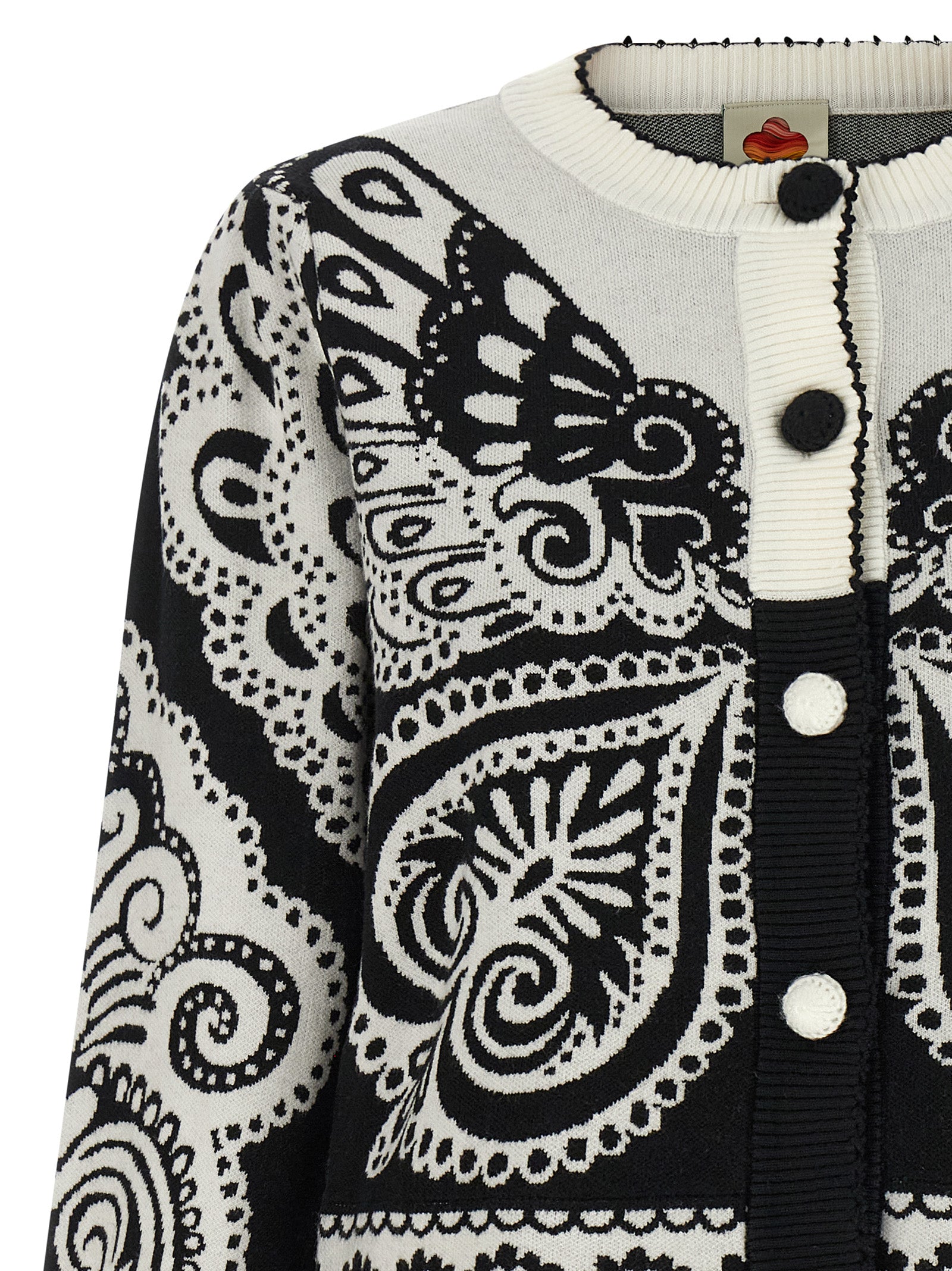 FARM RIO Zweifarbige Polyester-Strickjacke