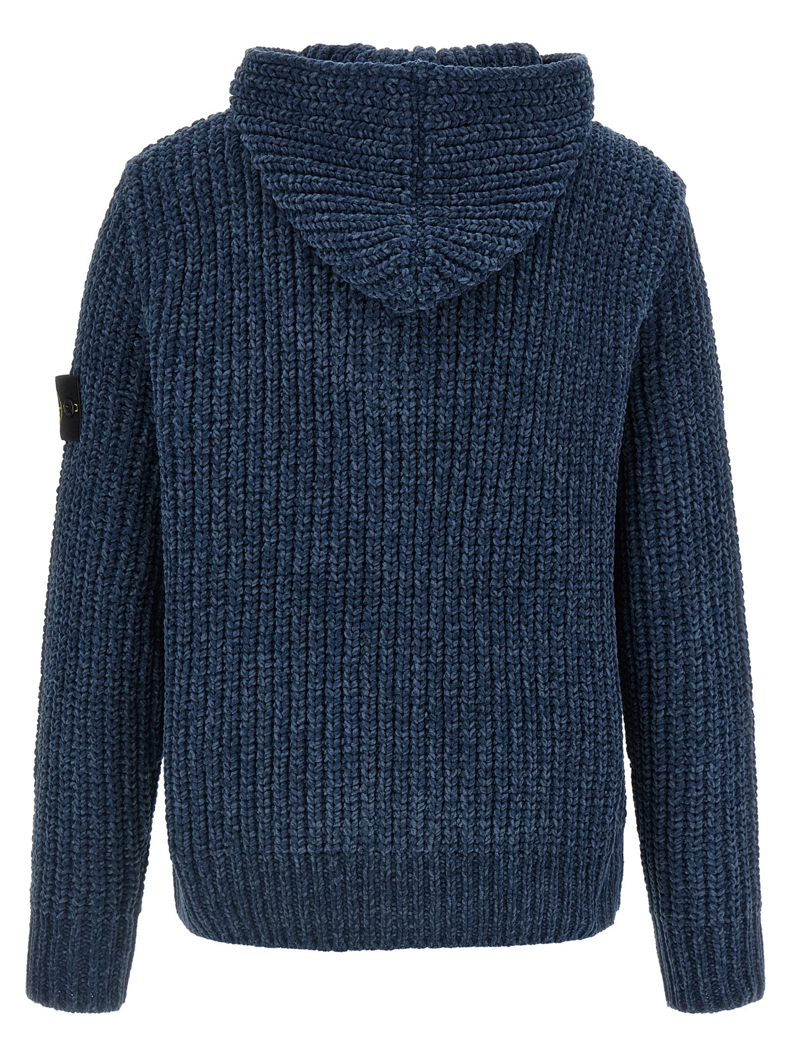 Stone Island Blauer Baumwollcardigan