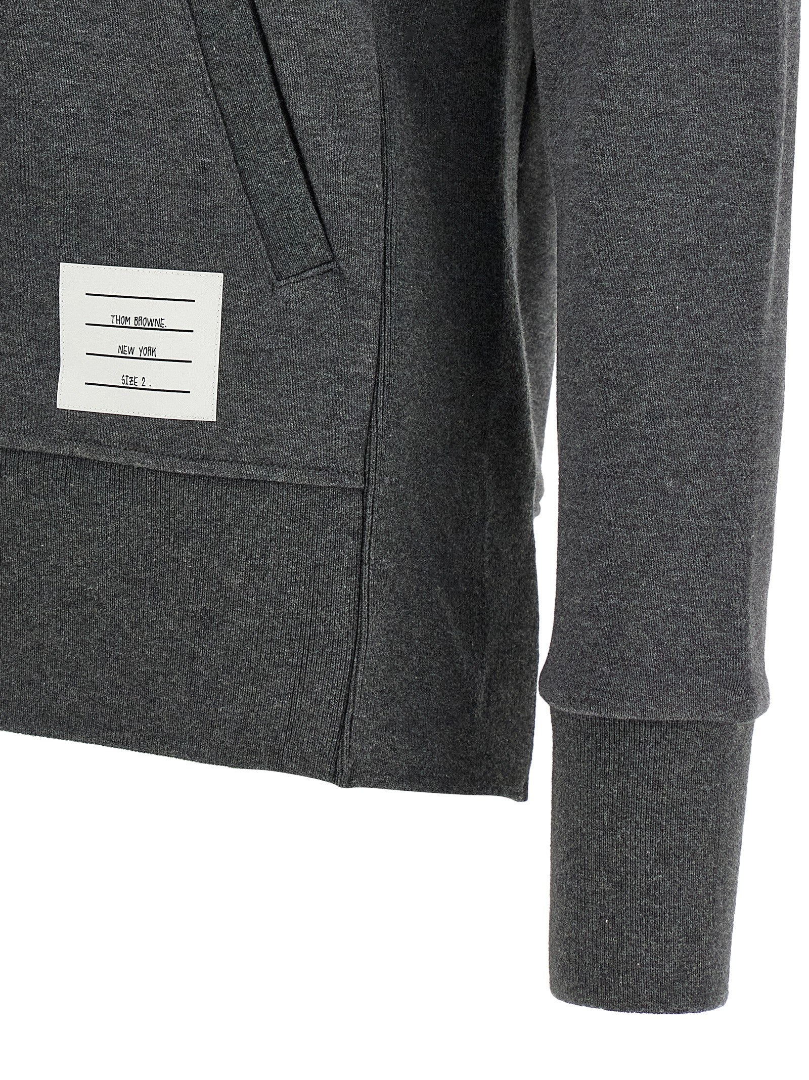 Thom Browne Grauer Baumwollpullover