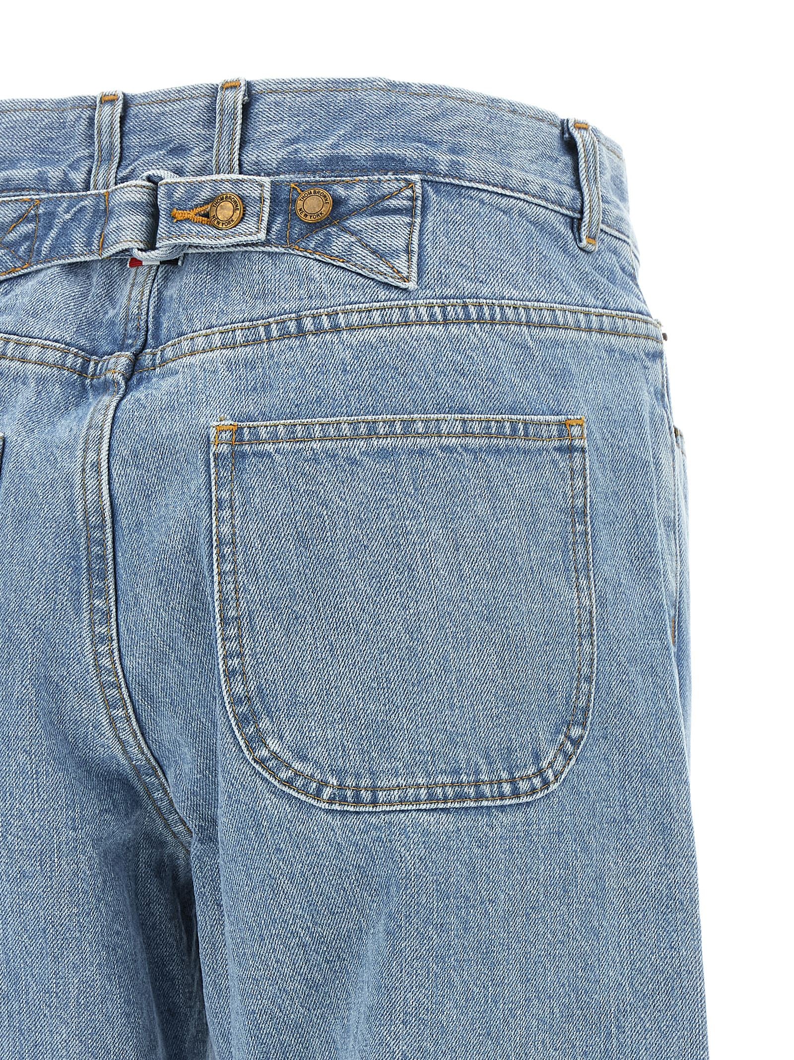 Thom Browne Blaue Jeans aus Baumwolle im geraden Schnitt