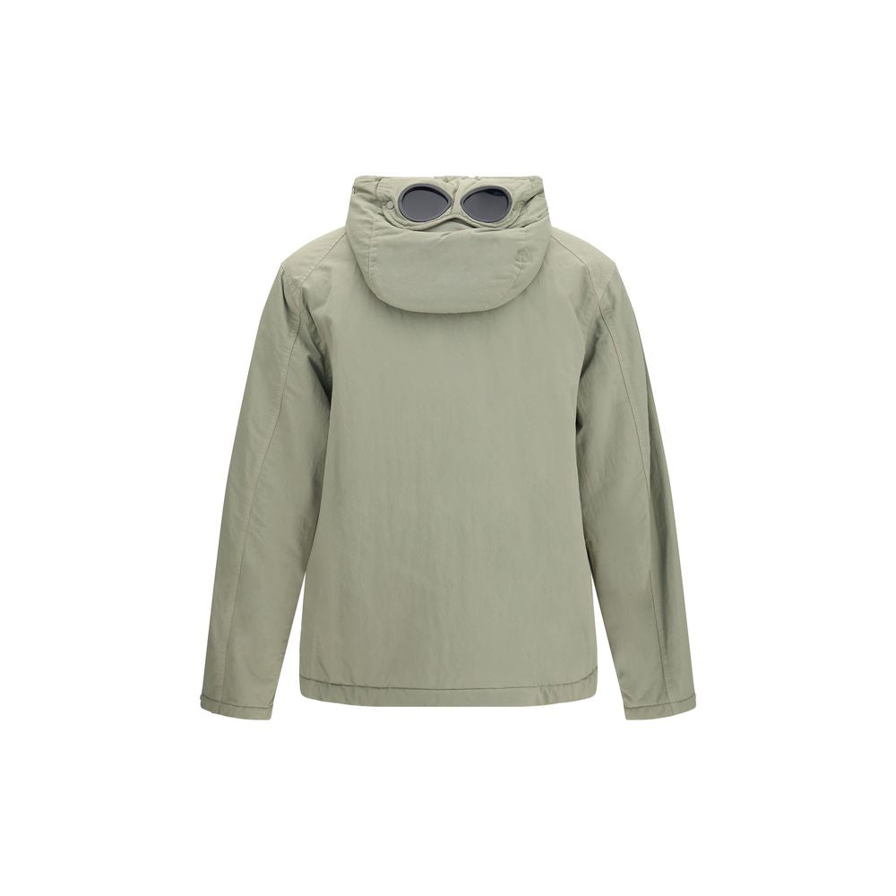 C.P. Company Graue Polyamid-Jacke in voller Länge