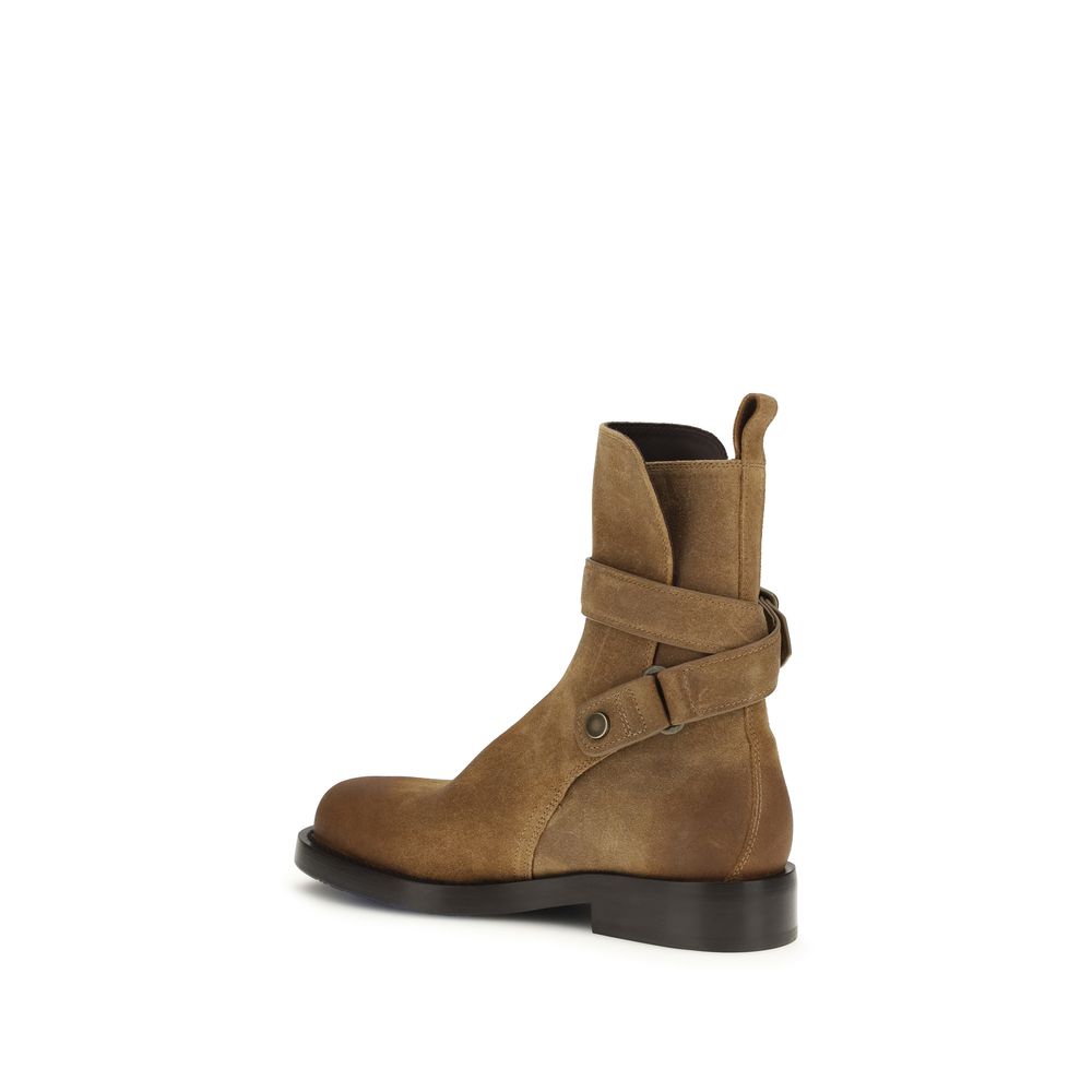 Burberry Braune Kalbsleder Bos Taurus Schnürstiefel