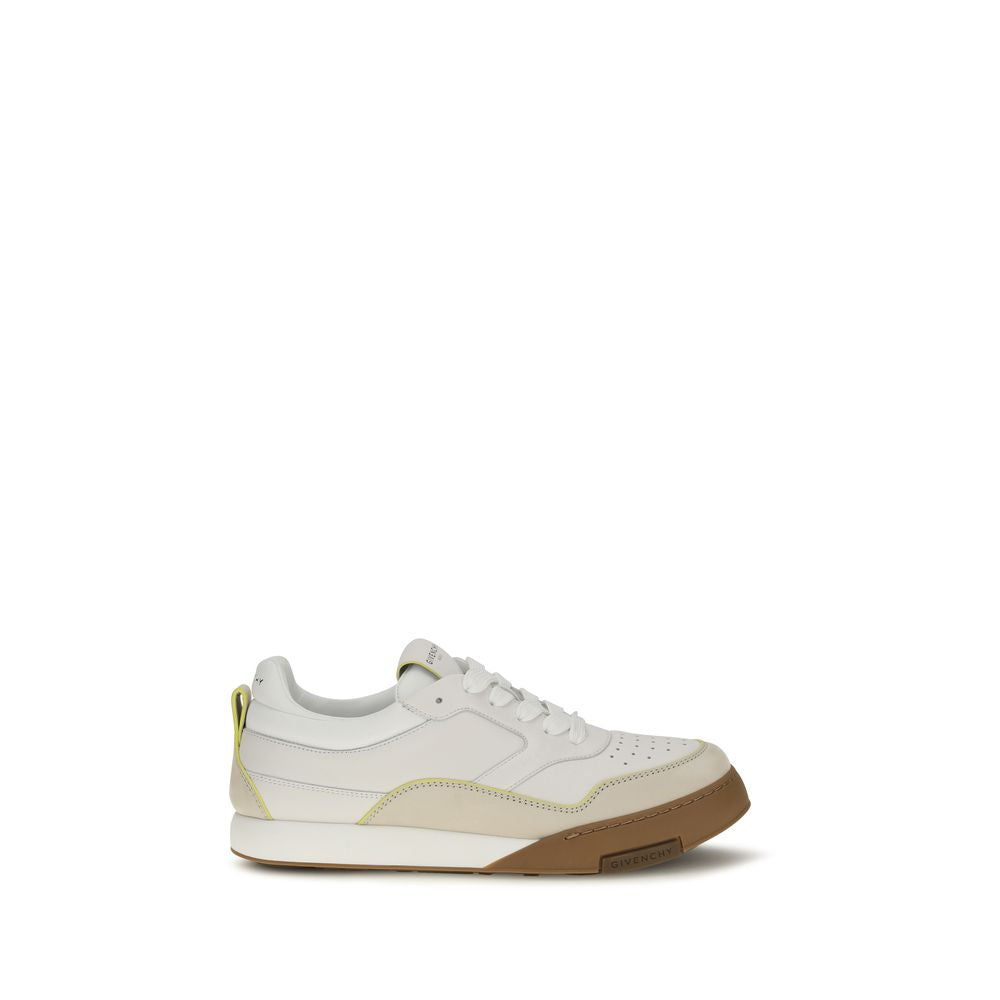 Givenchy Weiße Low-Top-Sneaker aus Kalbsleder Bos Taurus