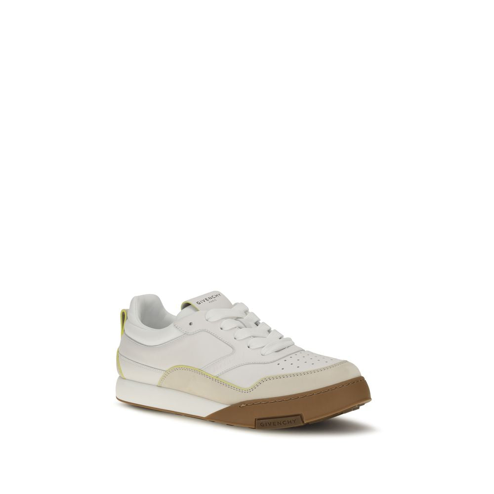 Givenchy Weiße Low-Top-Sneaker aus Kalbsleder Bos Taurus