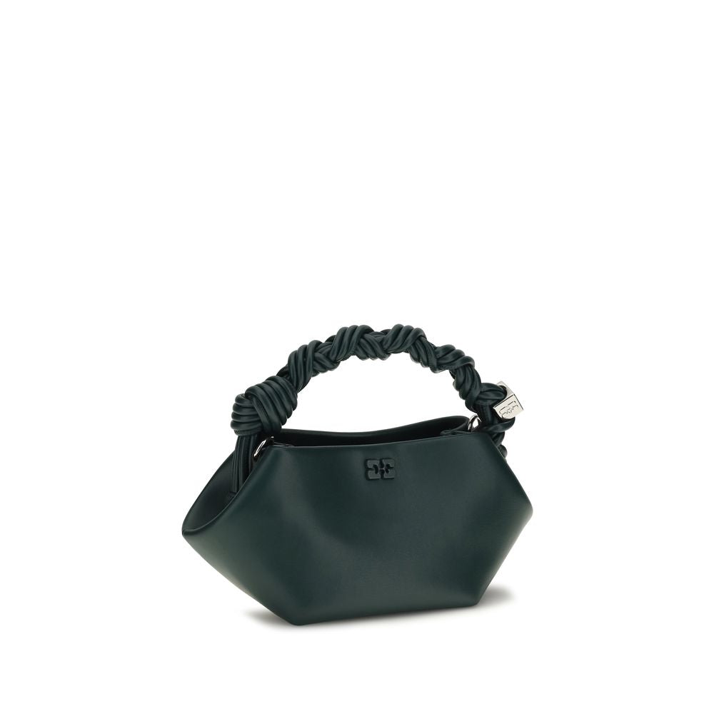 Ganni Schultertasche aus recyceltem Bicolor-Leder