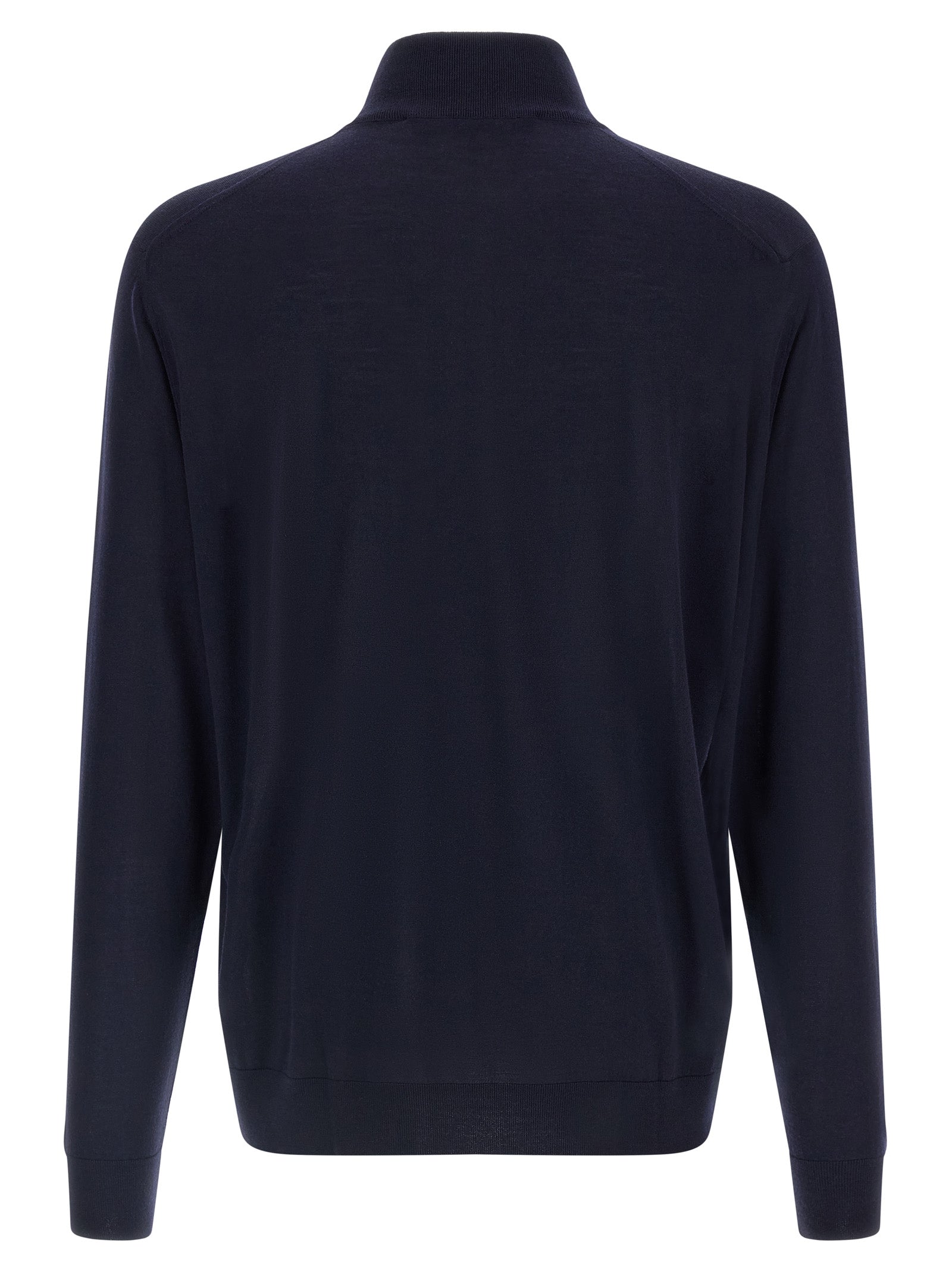 Kiton Blauer Wollcardigan
