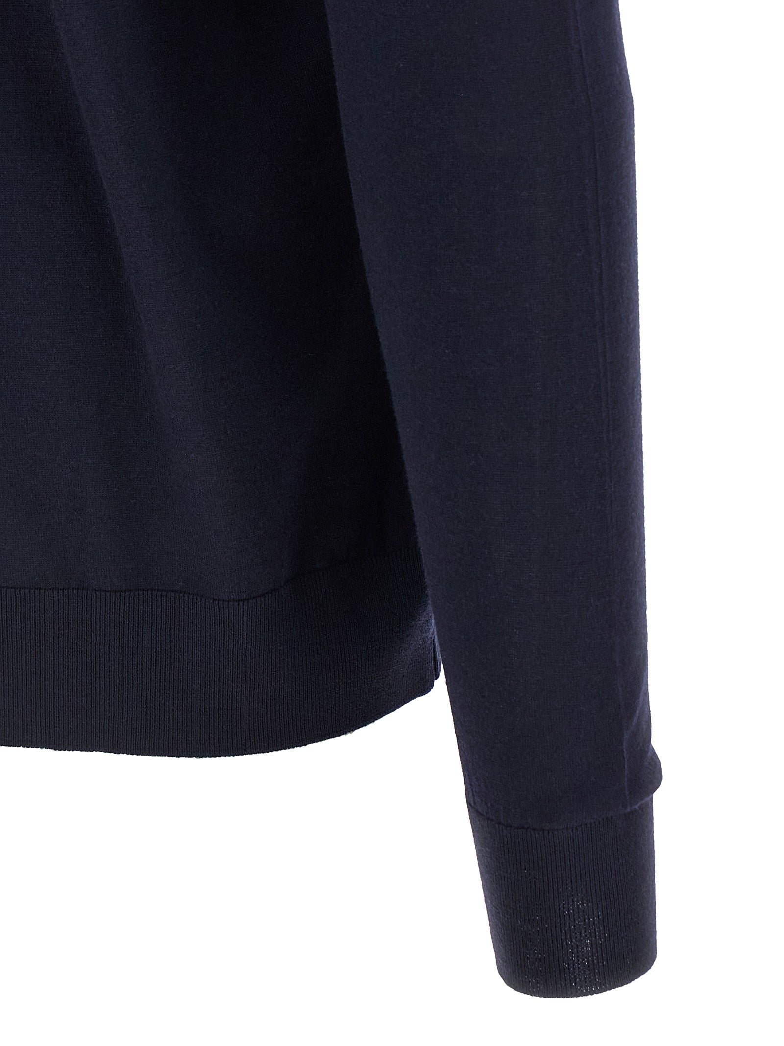 Kiton Blauer Wollcardigan