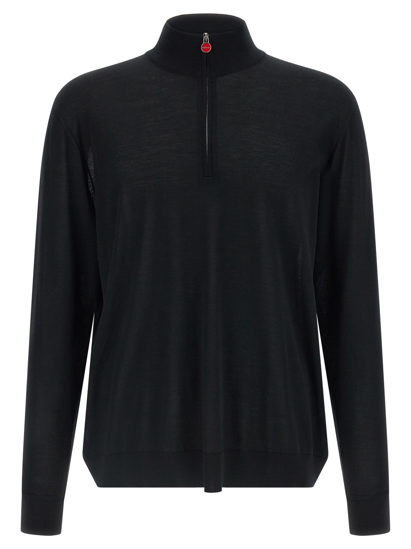 Kiton Schwarzer Wollcardigan